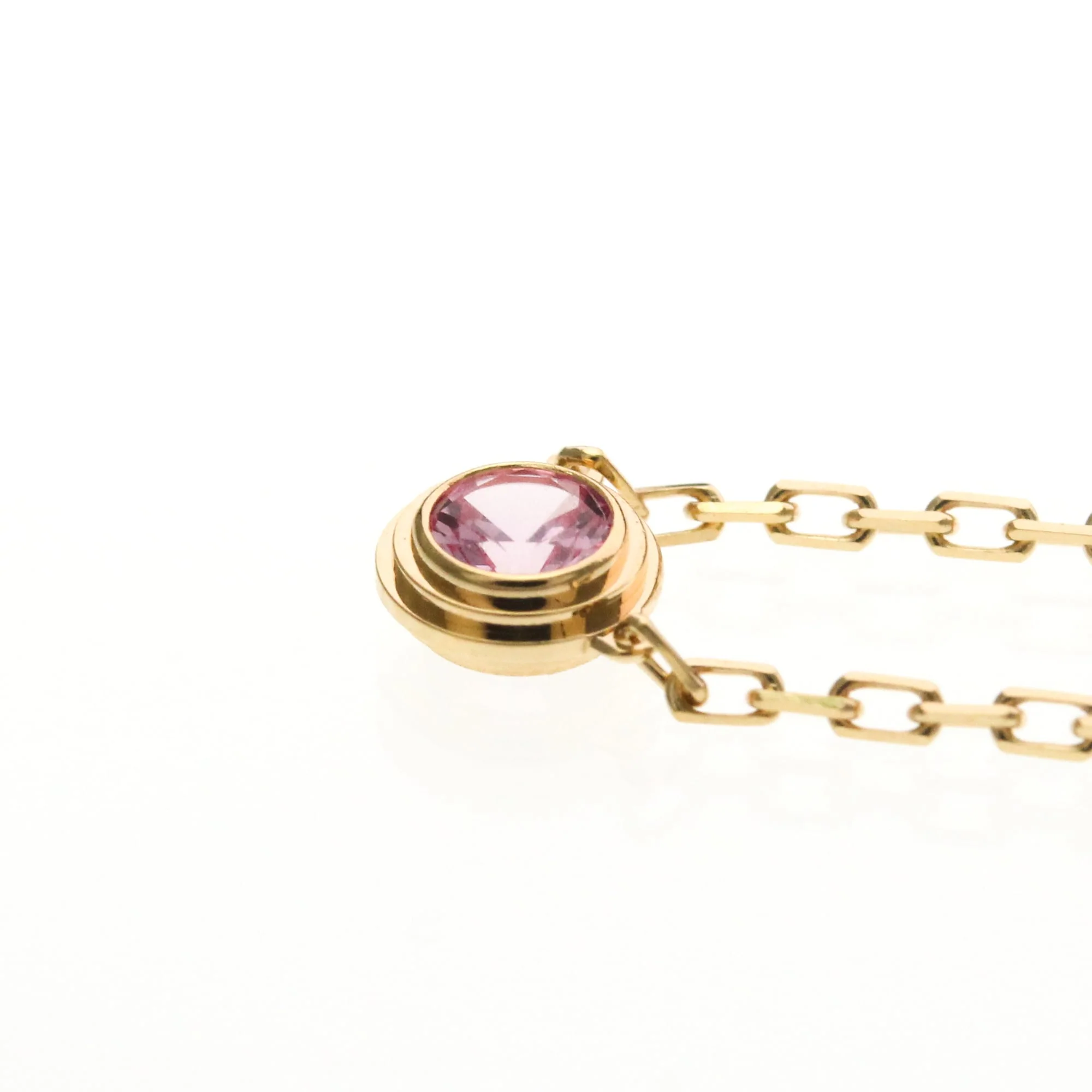 Pendant Necklace 18K Rose Gold with Sapphire - Image 3