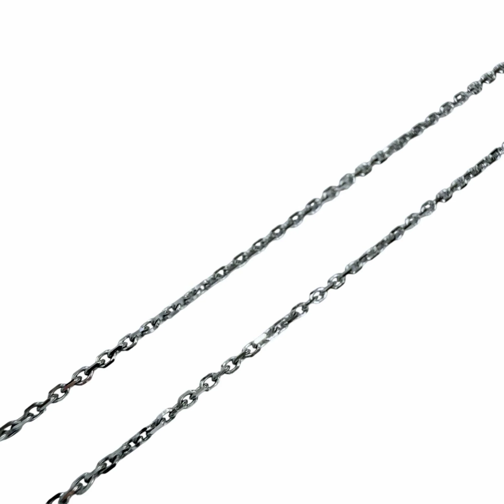 Pendant Necklace 18K White Gold with Diamond - Image 5