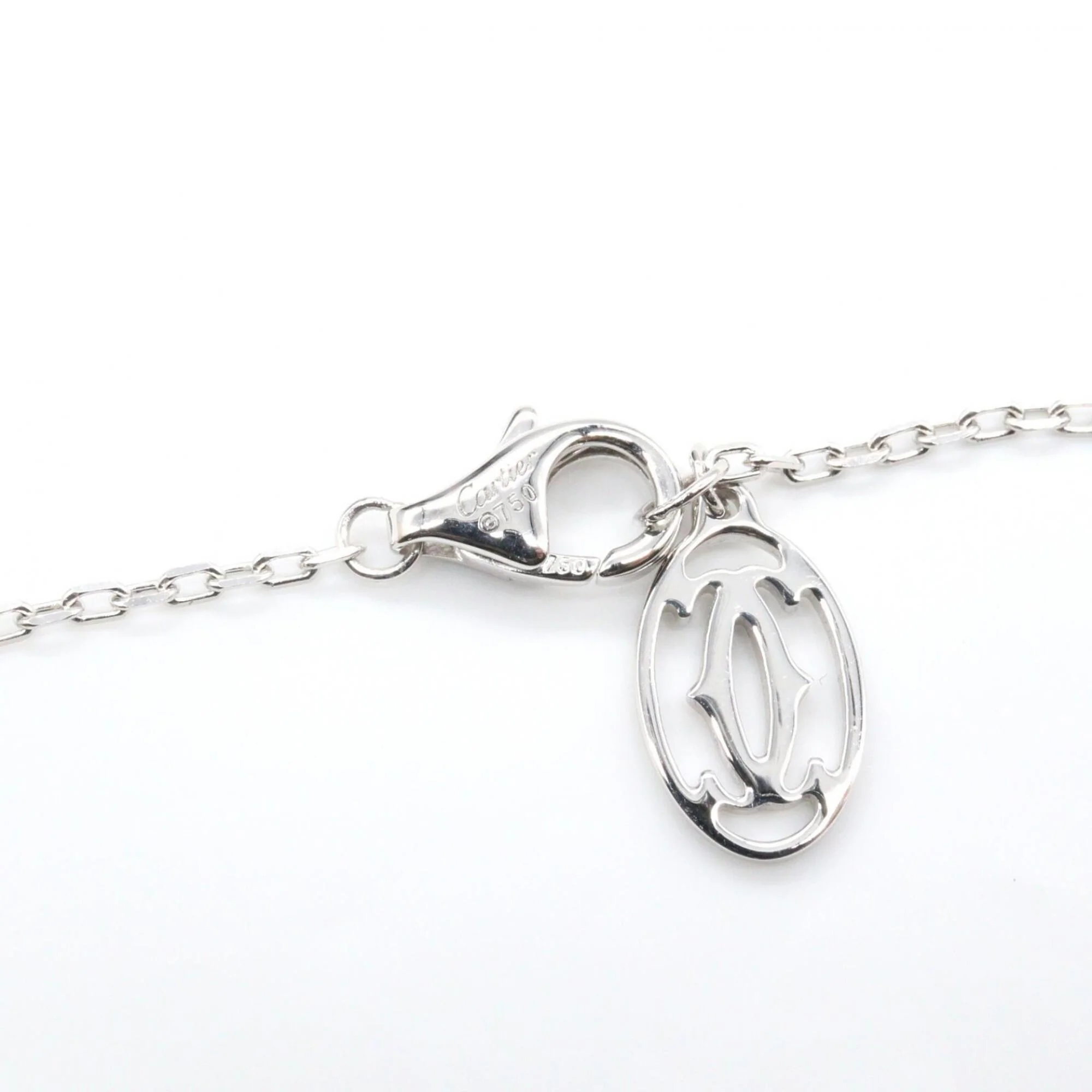 Pendant Necklace 18K White Gold with Diamond - Image 3