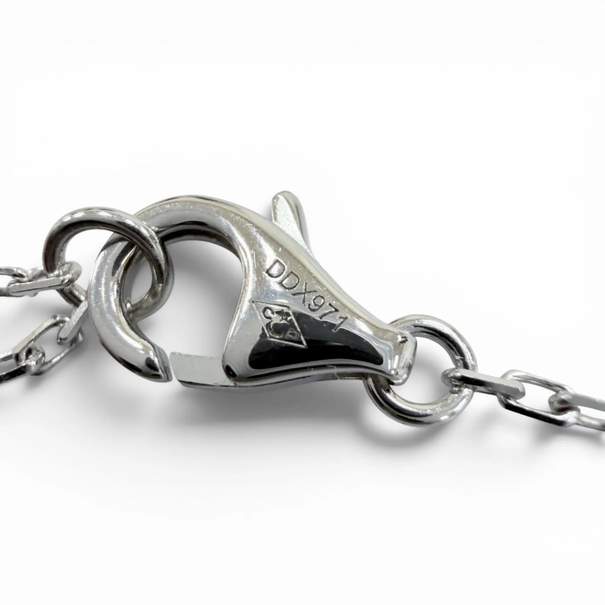 Pendant Necklace 18K White Gold with Diamond - Image 7