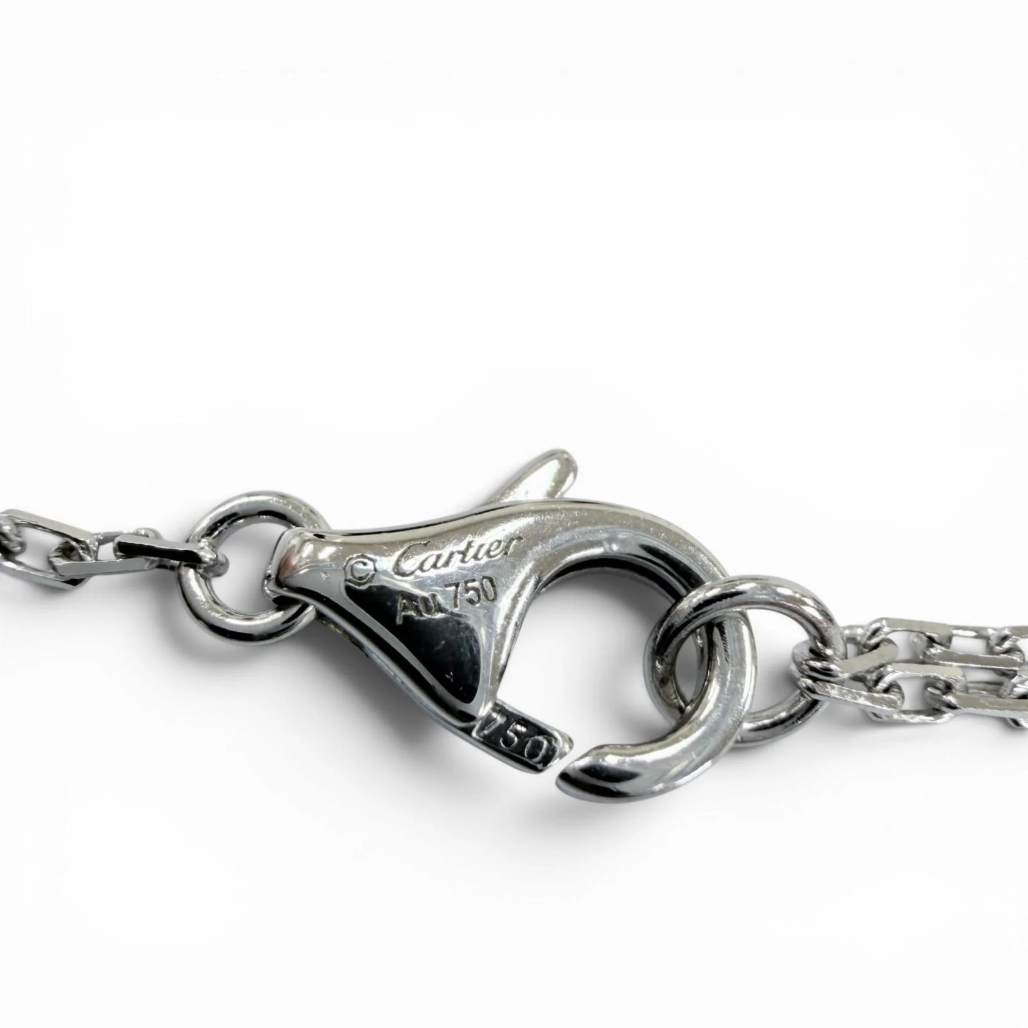 Pendant Necklace 18K White Gold with Diamond - Image 8