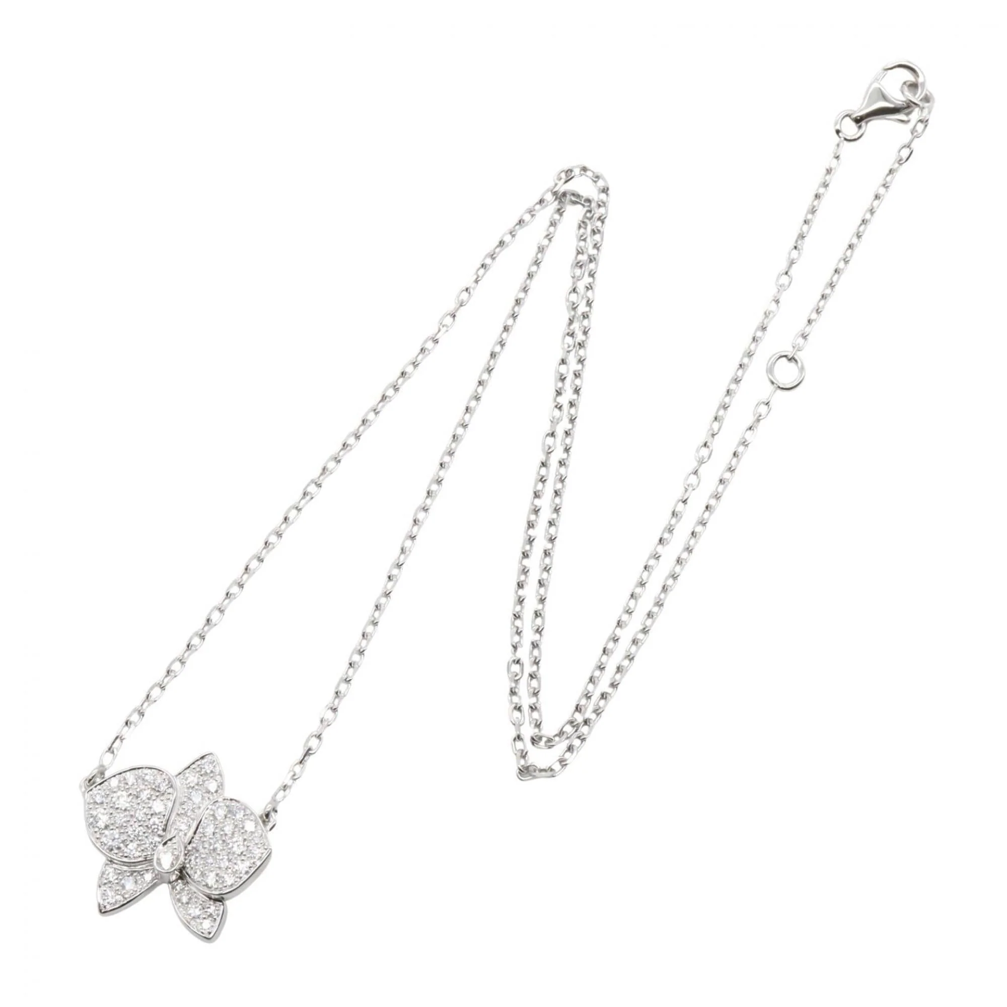 Pendant Necklace 18K White Gold with Diamond - Image 2