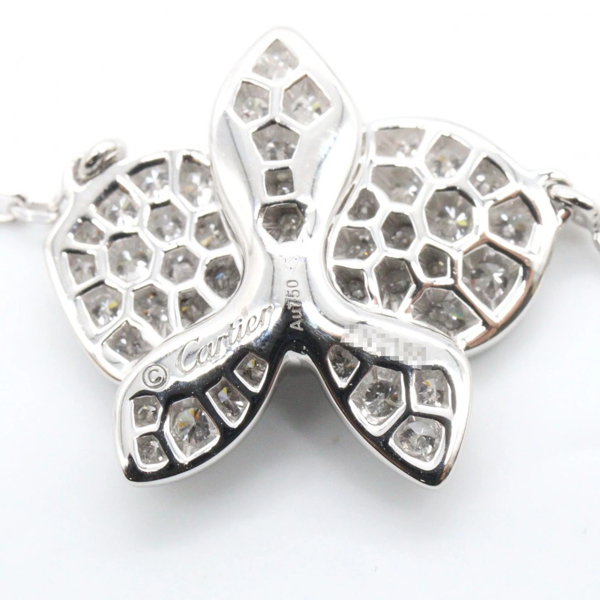 Pendant Necklace 18K White Gold with Diamond - Image 3