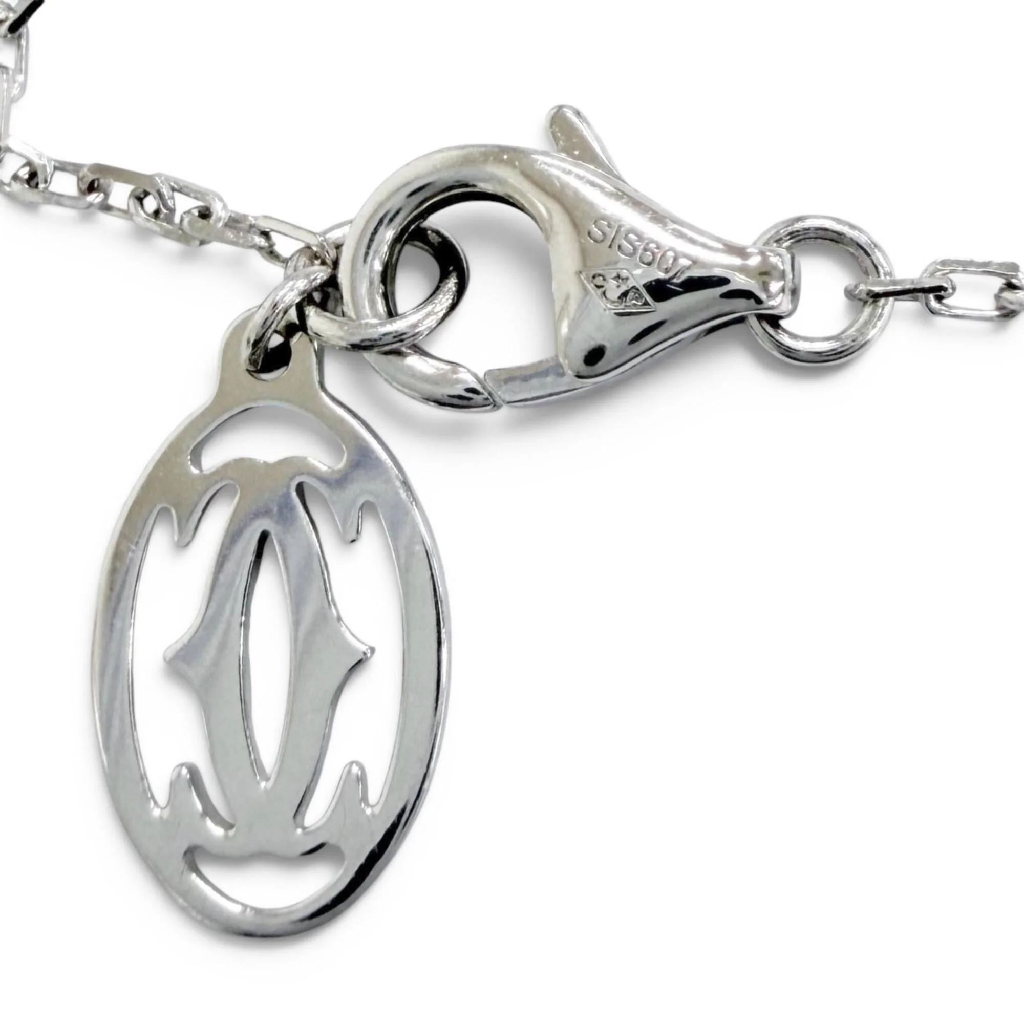 Pendant Necklace 18K White Gold with Diamond - Image 6