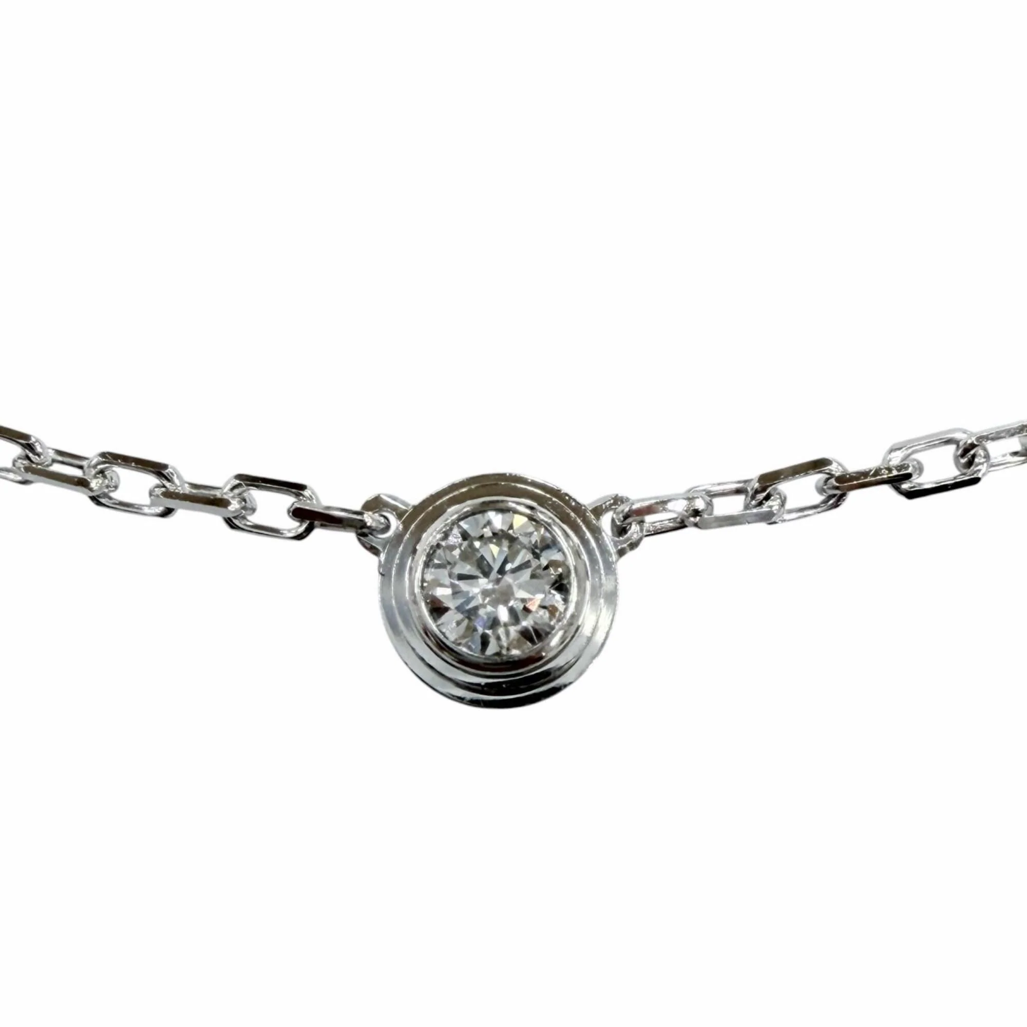 Pendant Necklace 18K White Gold with Diamond