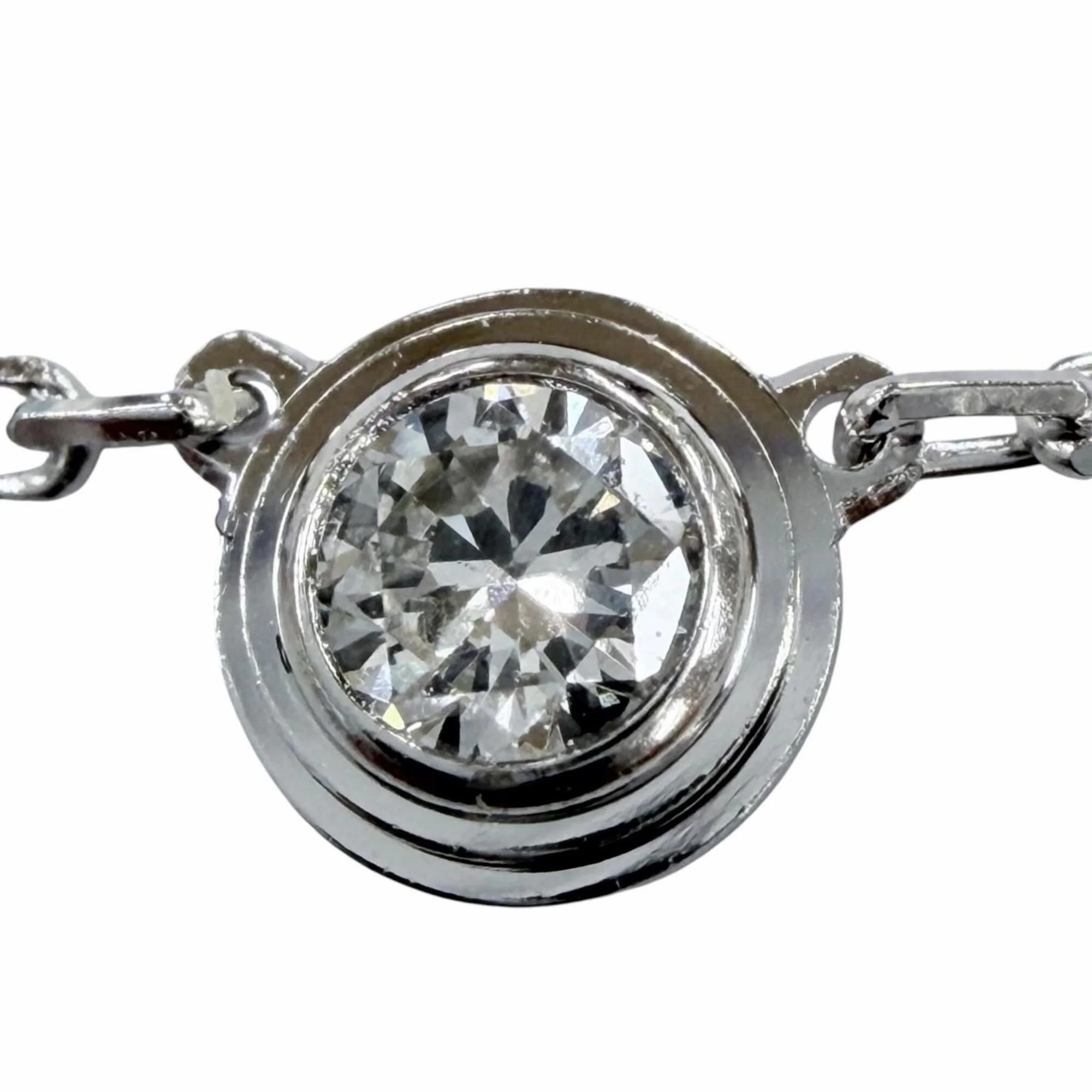 Pendant Necklace 18K White Gold with Diamond - Image 5
