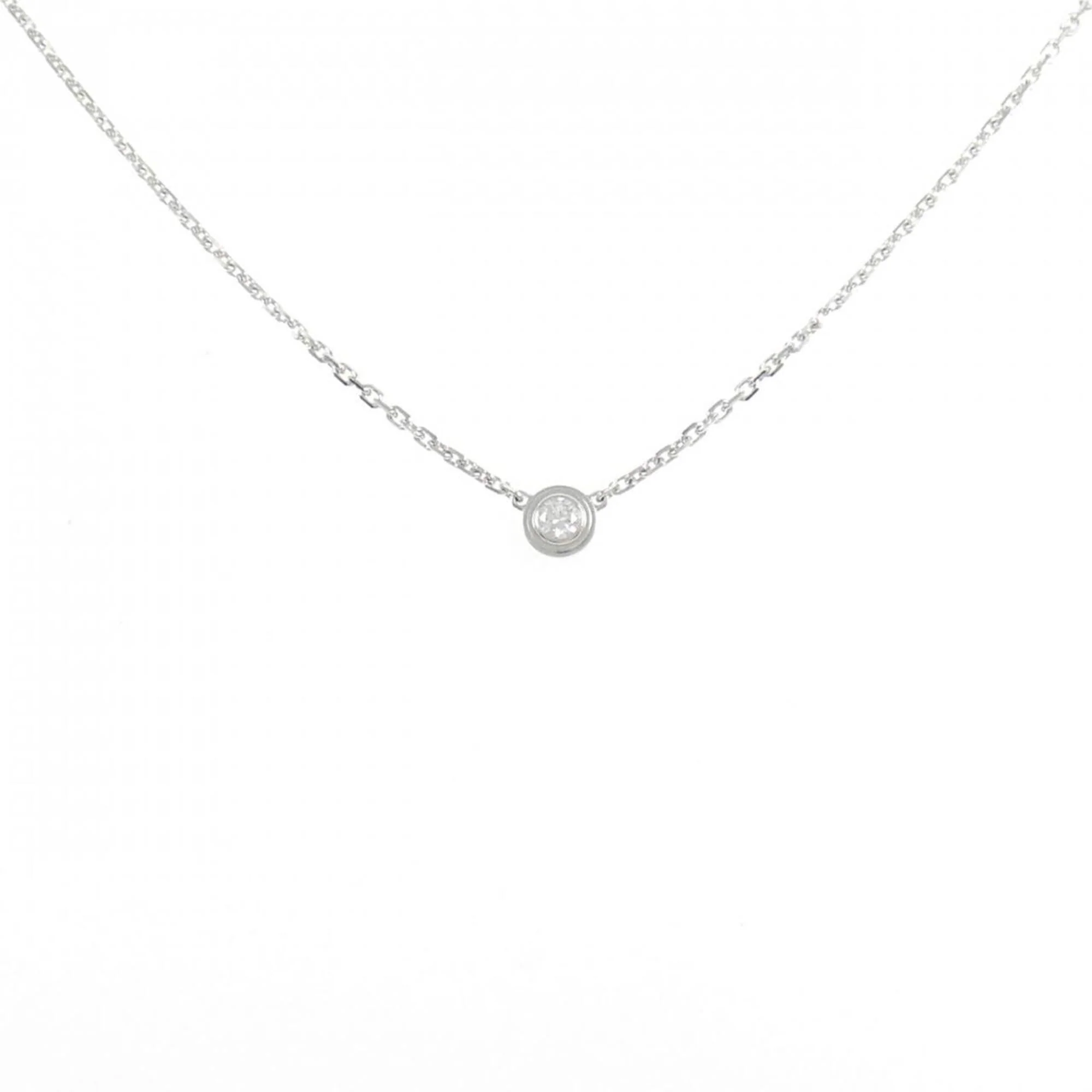 Pendant Necklace 18K White Gold with Diamond