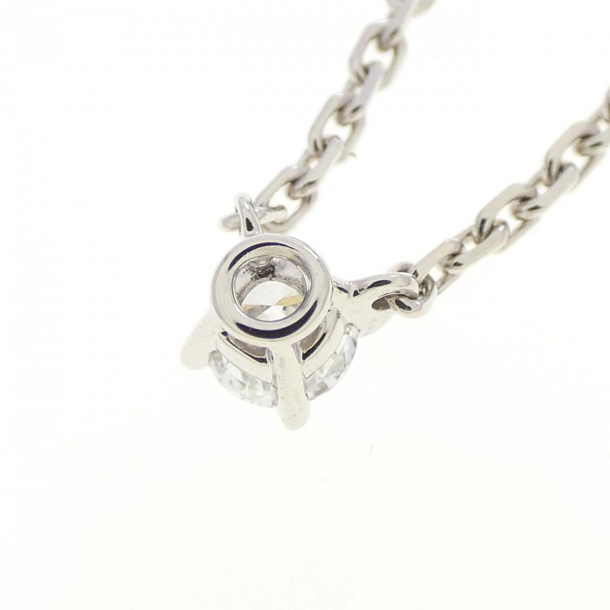 Pendant Necklace 18K White Gold with Diamond - Image 4
