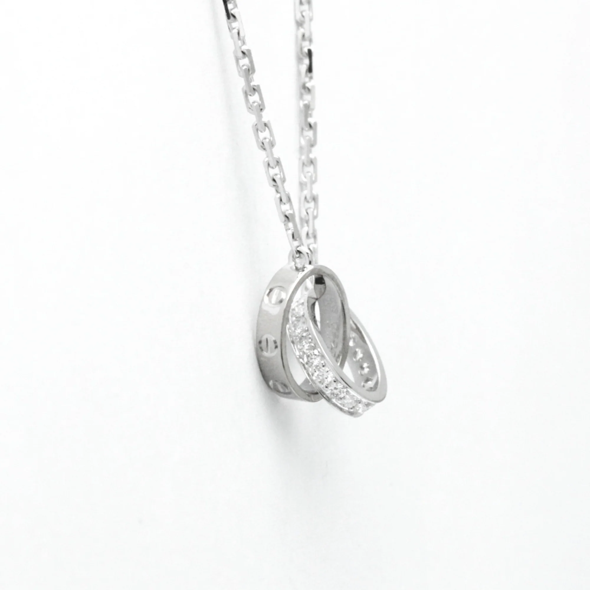 Pendant Necklace 18K White Gold With Diamond - Image 3
