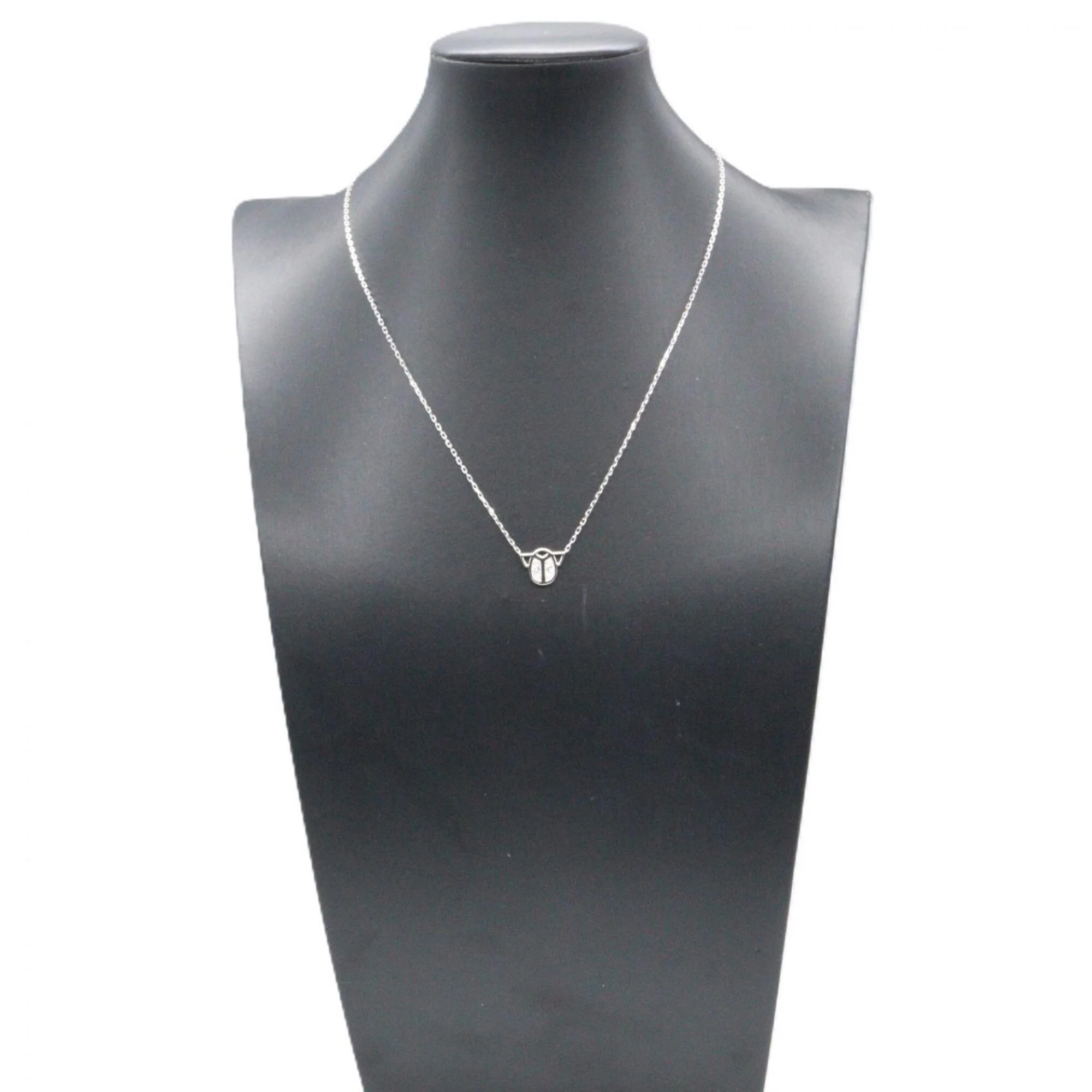 Pendant Necklace 18K White Gold with Diamond - Image 5