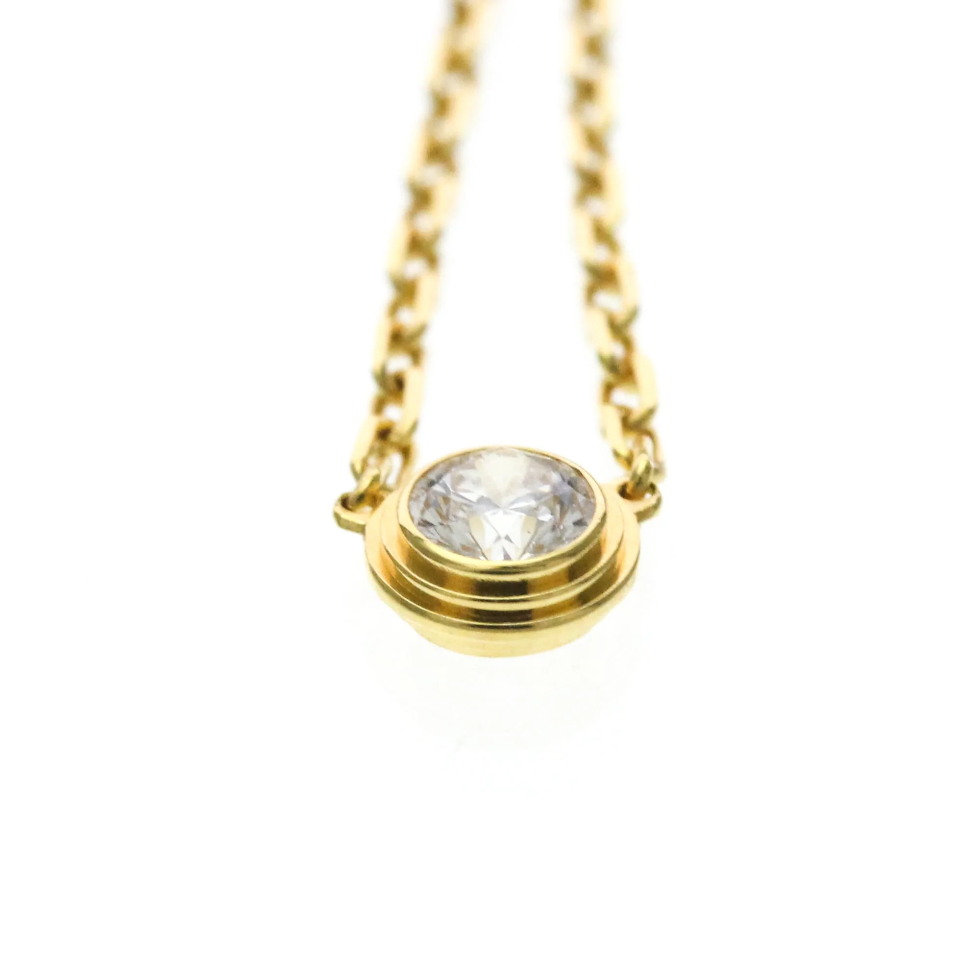 Pendant Necklace 18K Yellow Gold with Diamond - Image 4