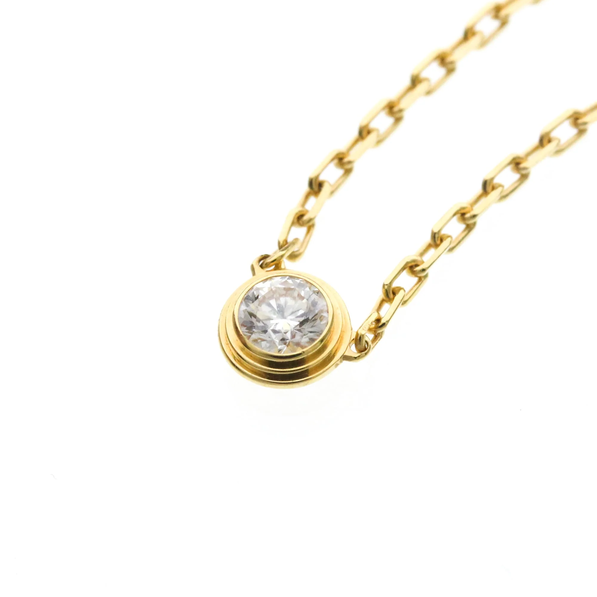Pendant Necklace 18K Yellow Gold with Diamond - Image 7