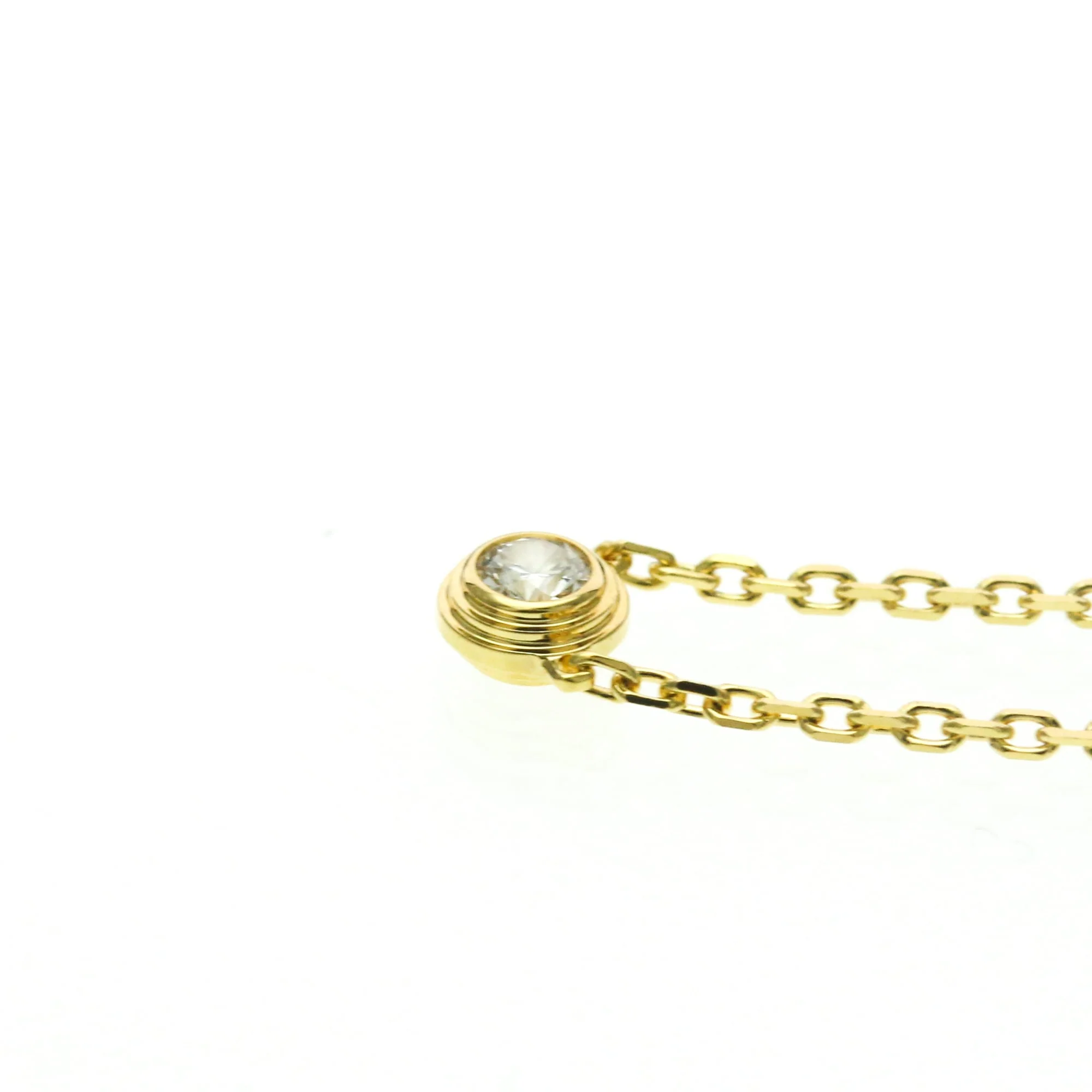 Pendant Necklace 18K Yellow Gold With Diamond - Image 3