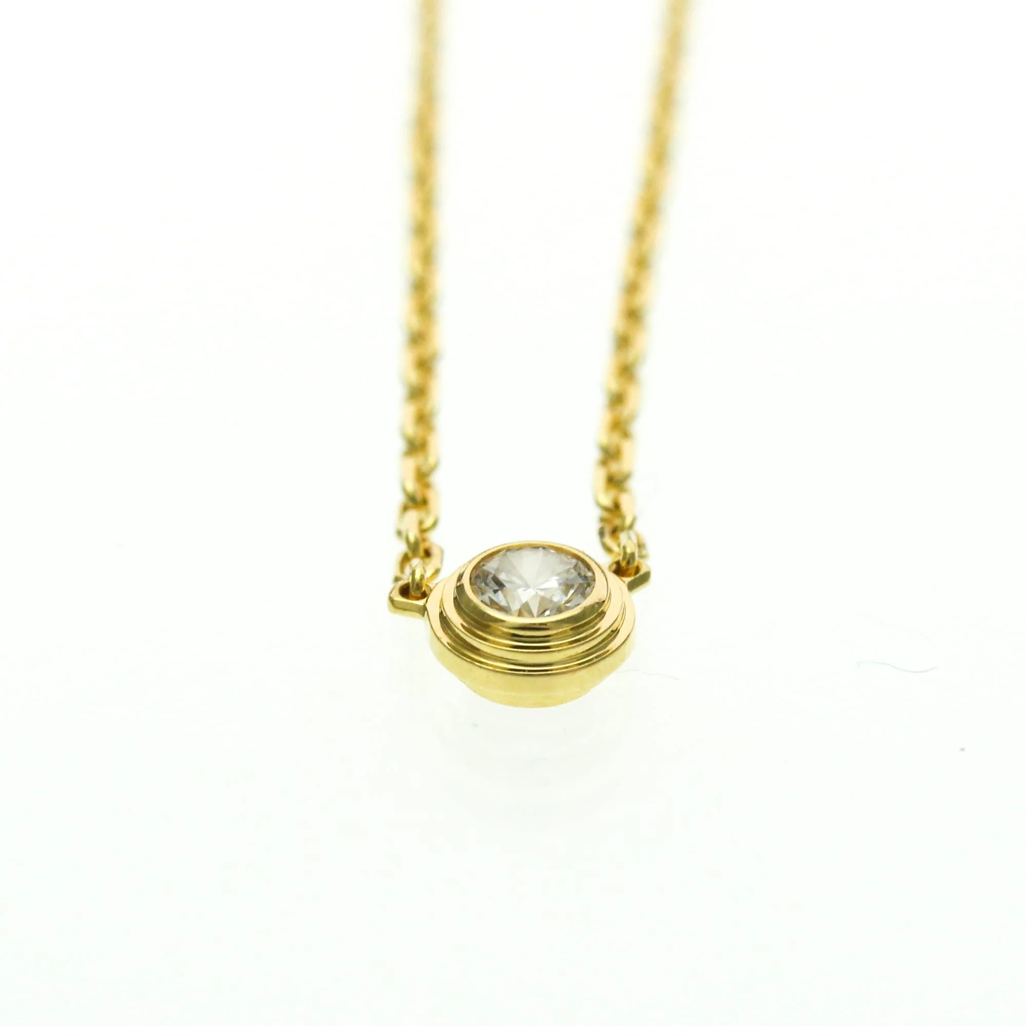Pendant Necklace 18K Yellow Gold With Diamond - Image 4