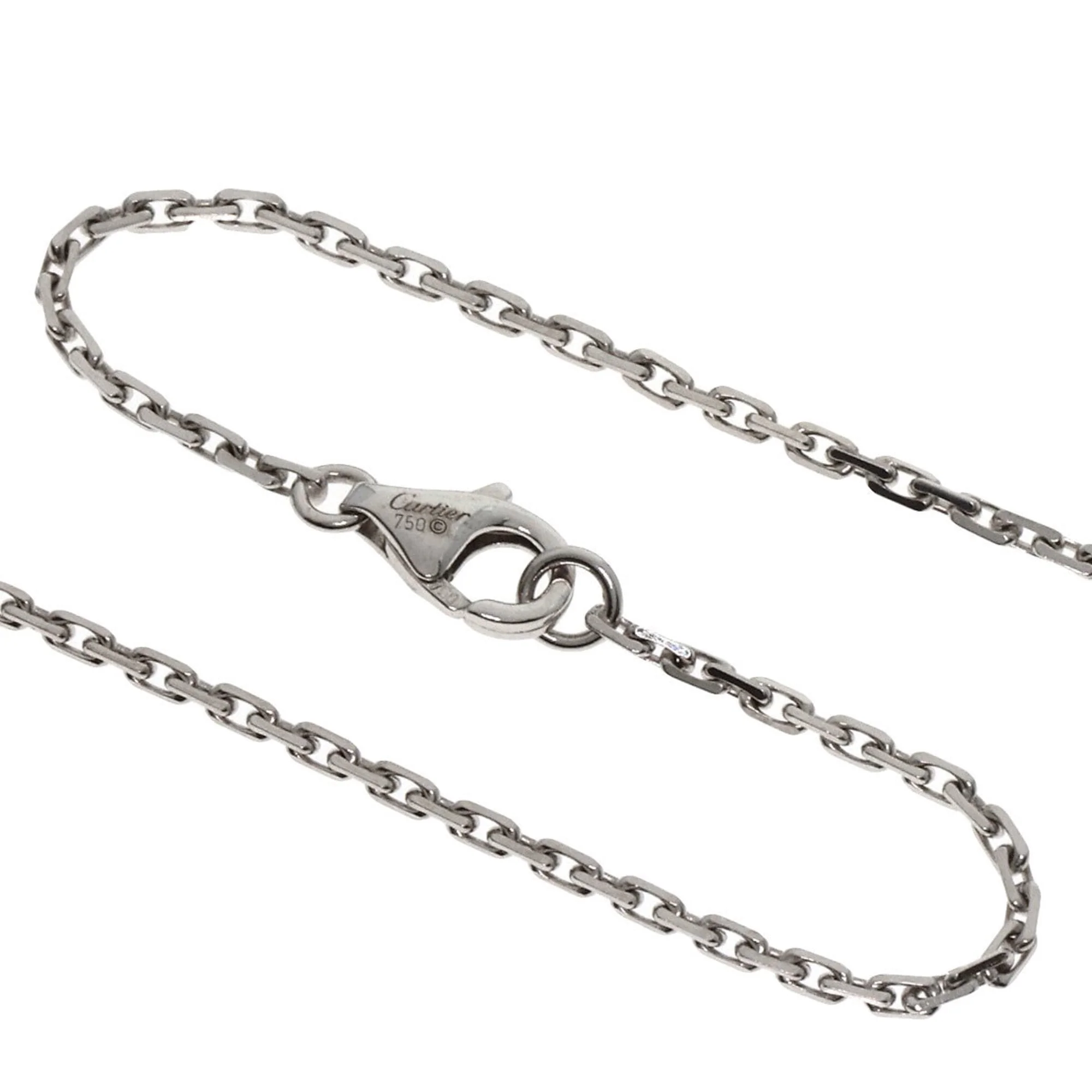 Pendant Necklace Ceramic and 18K White Gold with Diamond - Image 3