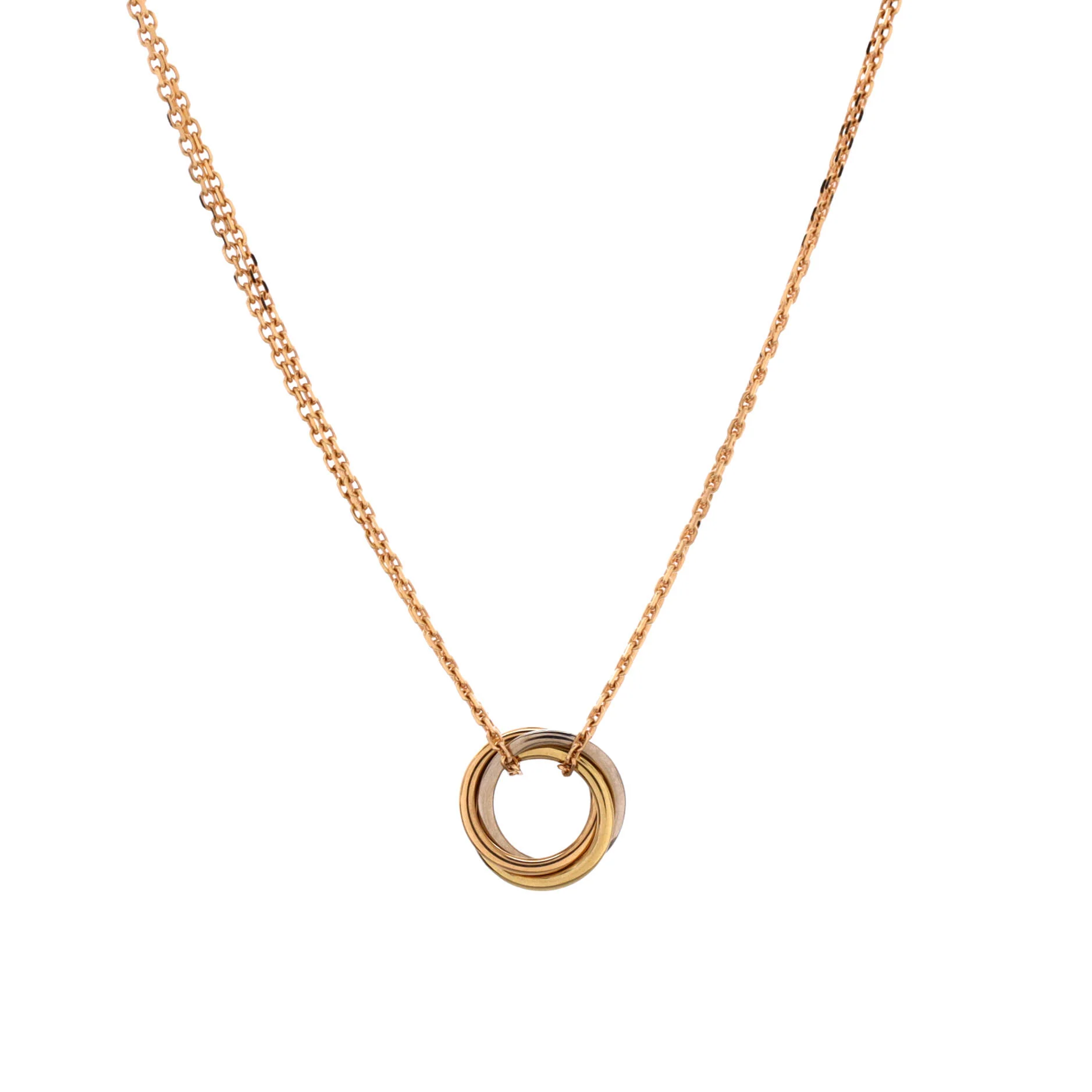 Trinity Choker Necklace 18K Tricolor Gold