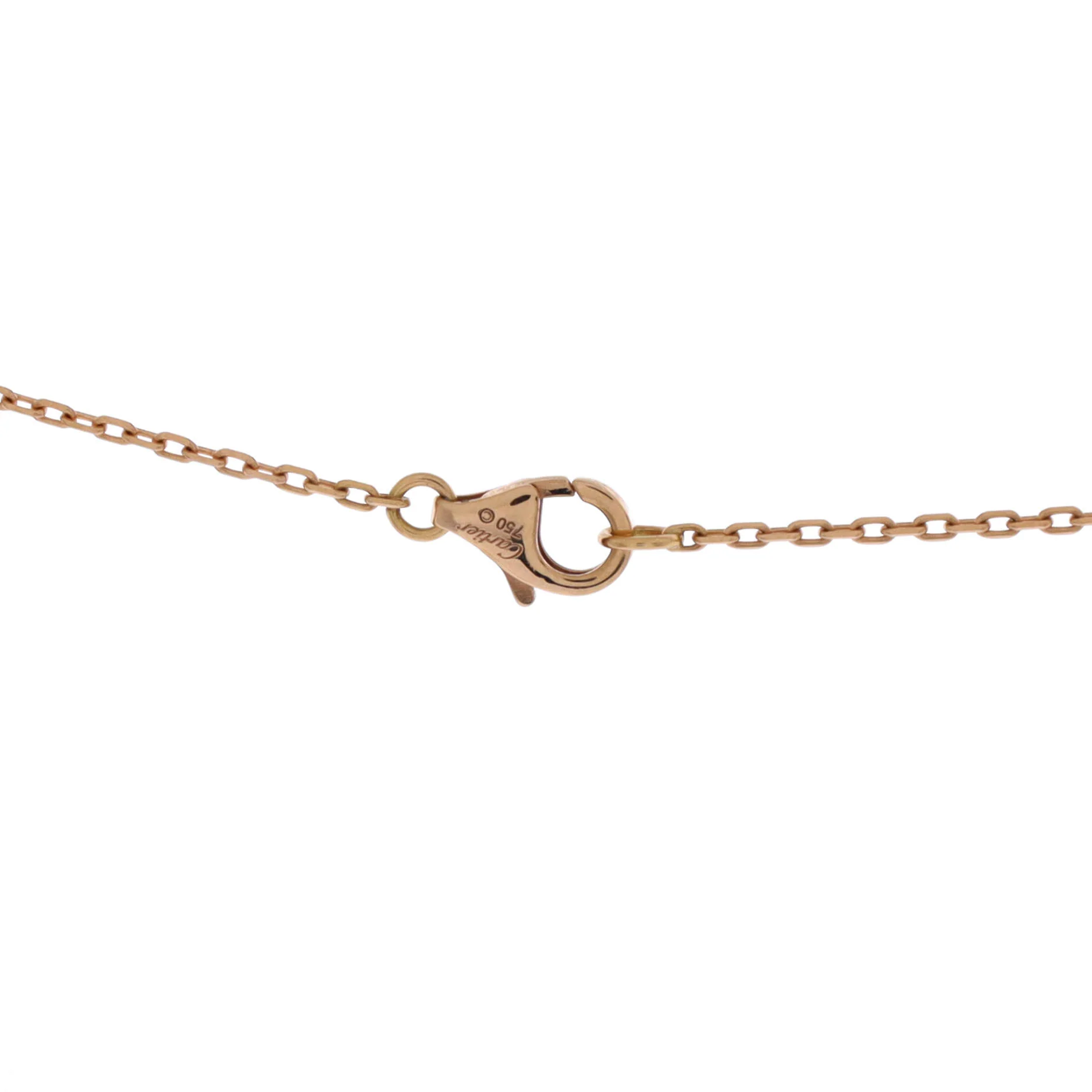 Trinity de Cartier Heart Pendant Necklace 18K Tricolor Gold with Pave Diamonds - Image 3