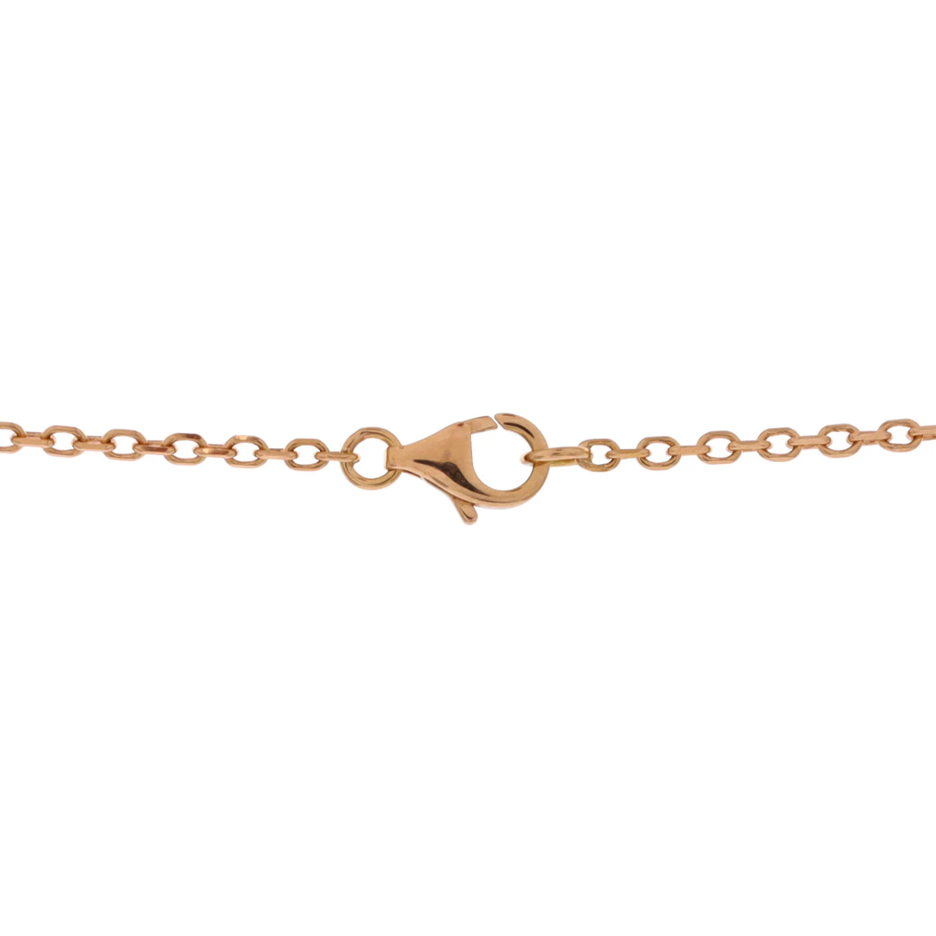 Trinity Lariat Necklace 18K Tricolor Gold with Diamonds - Image 3