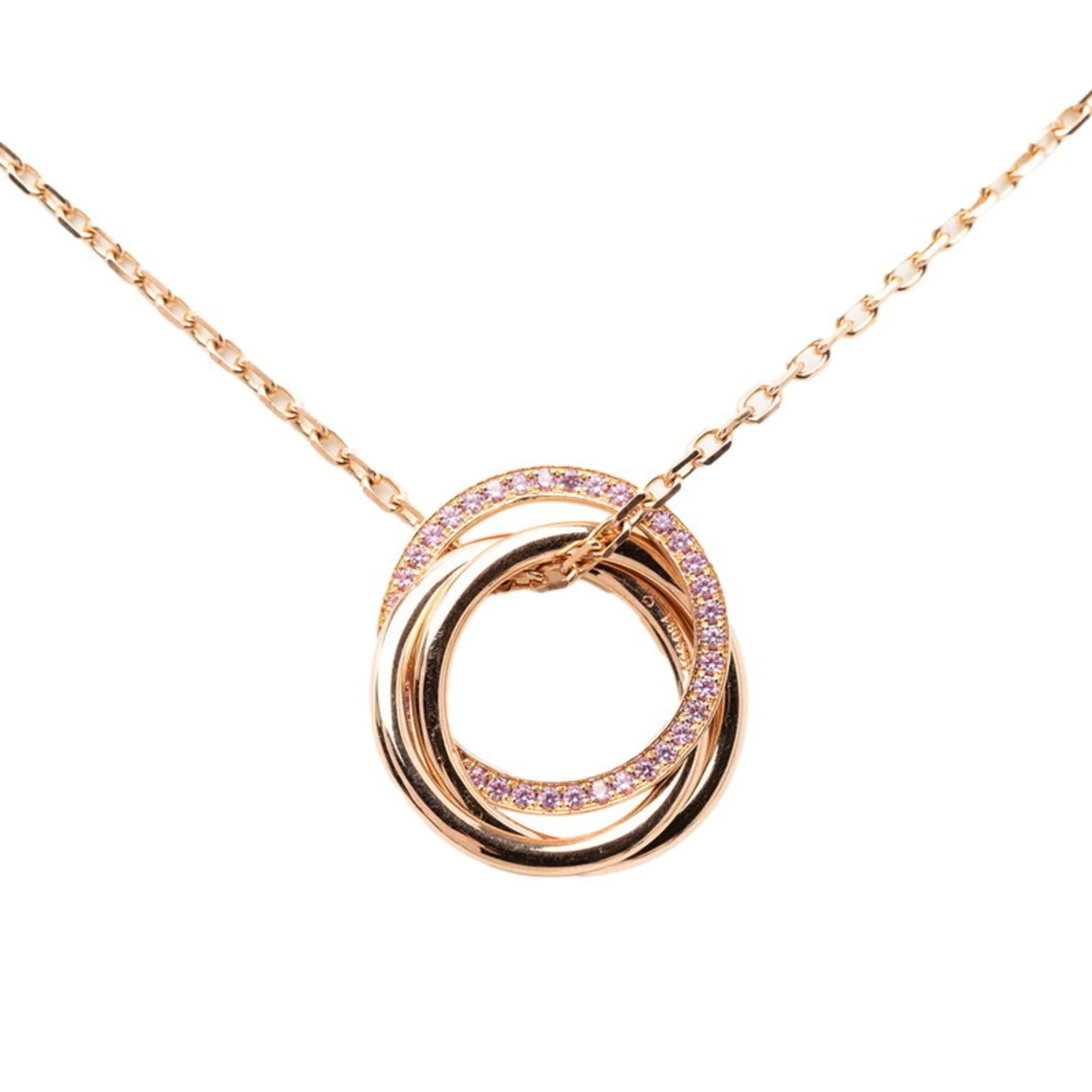 Trinity Pendant Necklace 18K Rose Gold