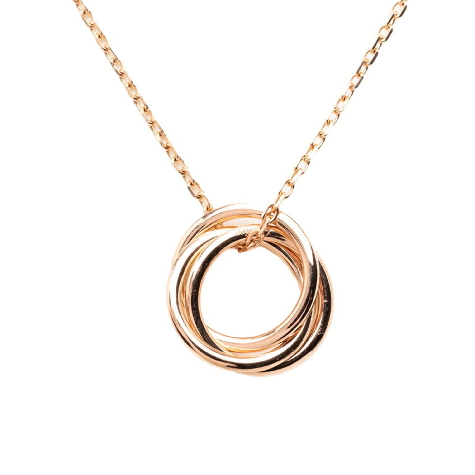 Trinity Pendant Necklace 18K Rose Gold - Image 2