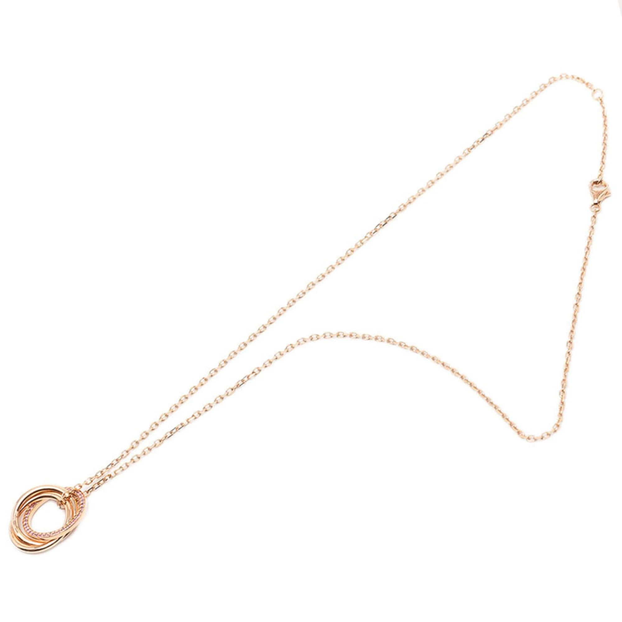 Trinity Pendant Necklace 18K Rose Gold - Image 3