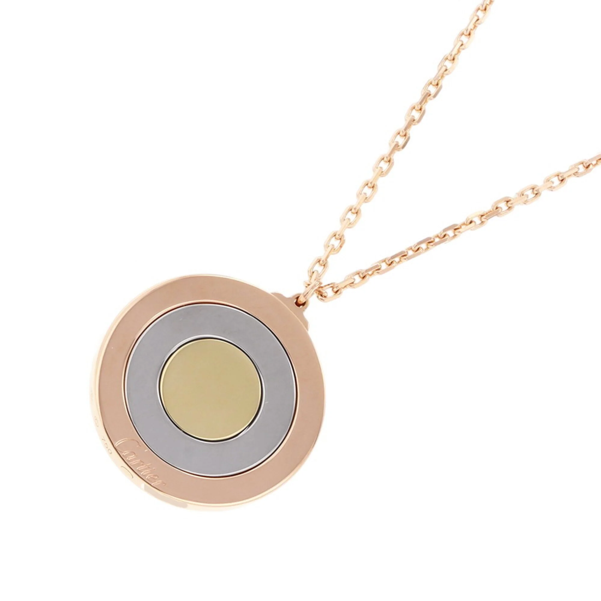Trinity Pendant Necklace 18K Tricolor Gold