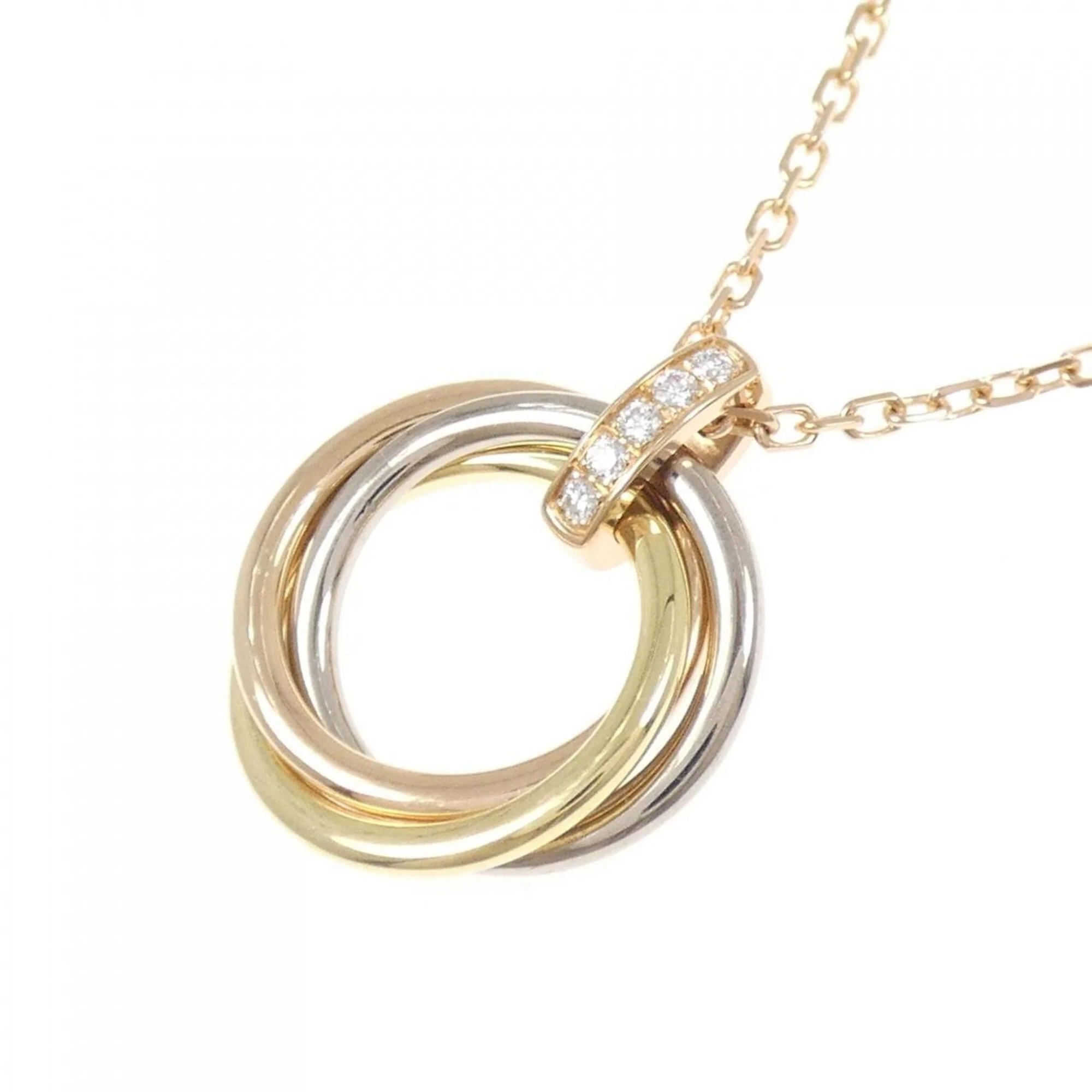 Trinity Pendant Necklace 18K Tricolor Gold - Image 3