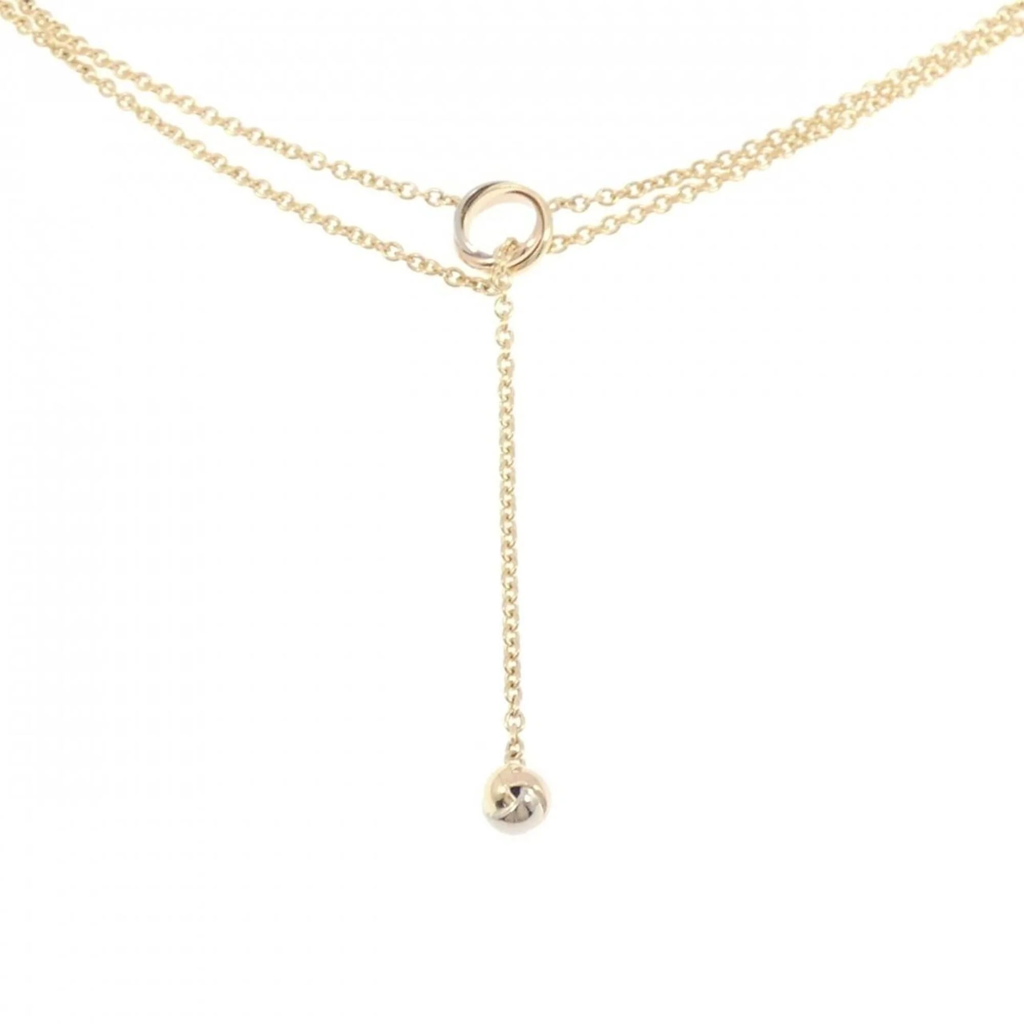 Trinity Pendant Necklace 18K Tricolor Gold