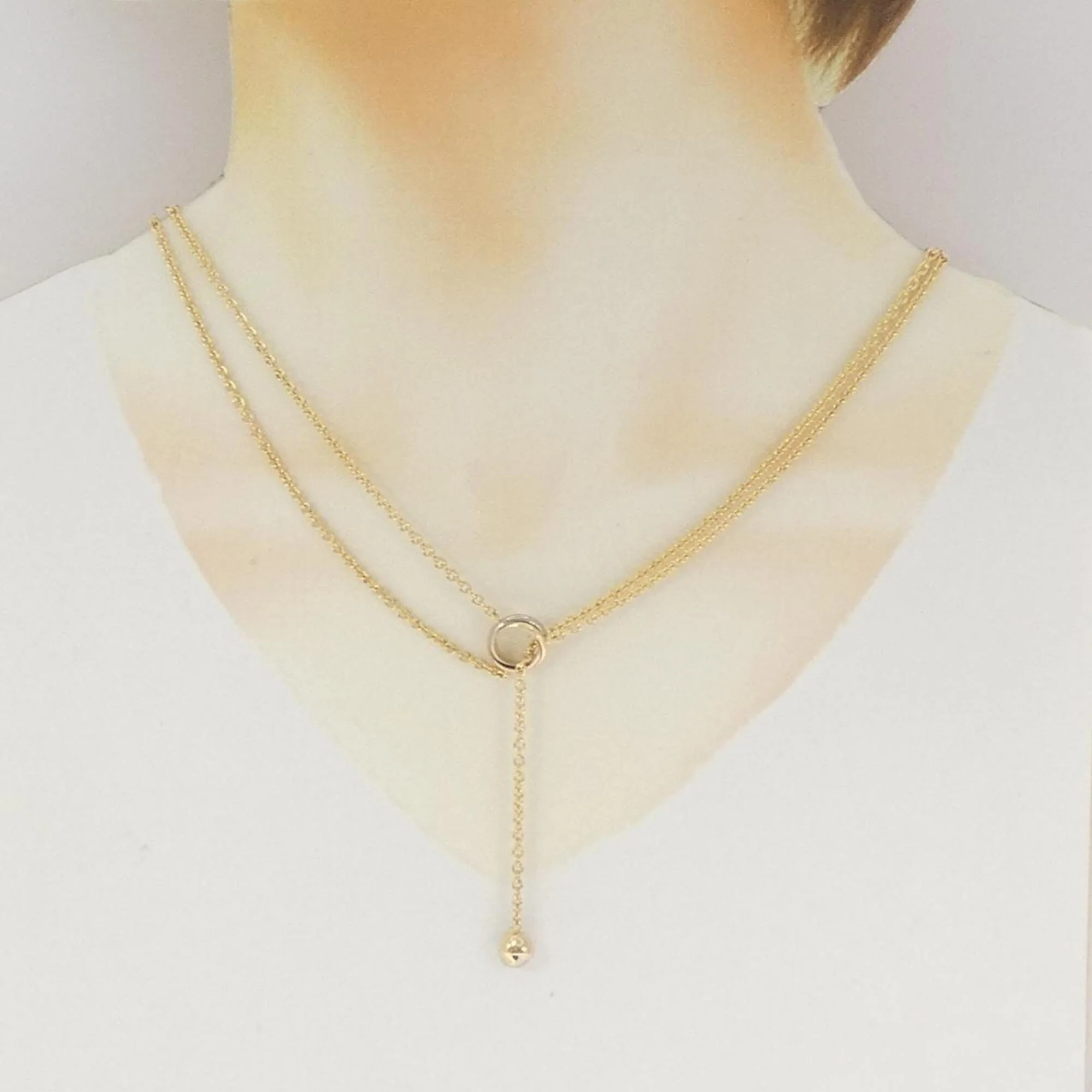 Trinity Pendant Necklace 18K Tricolor Gold - Image 6