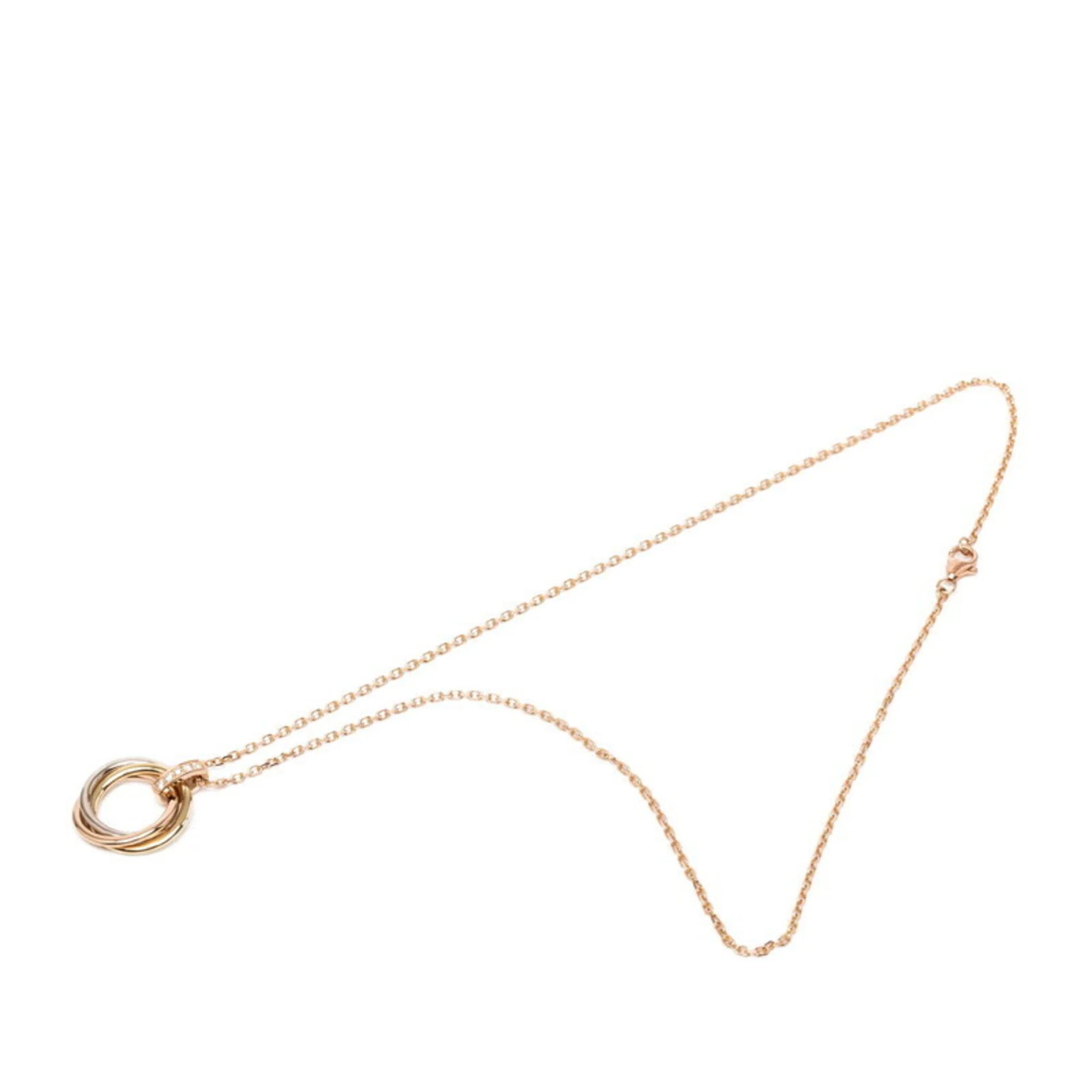 Trinity Pendant Necklace 18K Tricolor Gold - Image 3