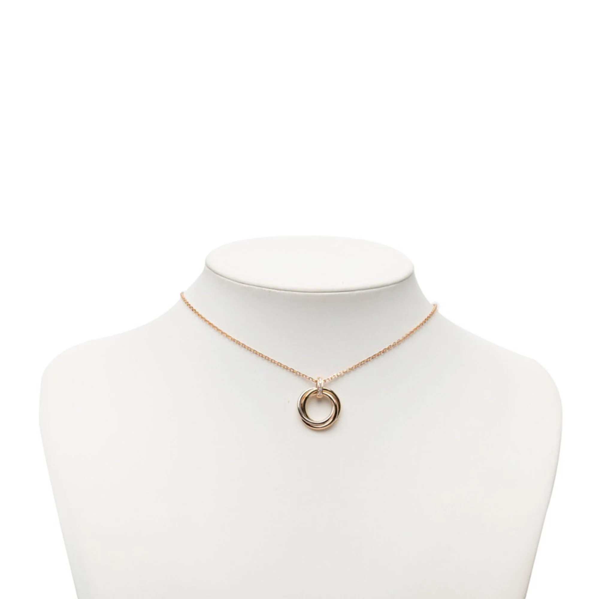 Trinity Pendant Necklace 18K Tricolor Gold - Image 5