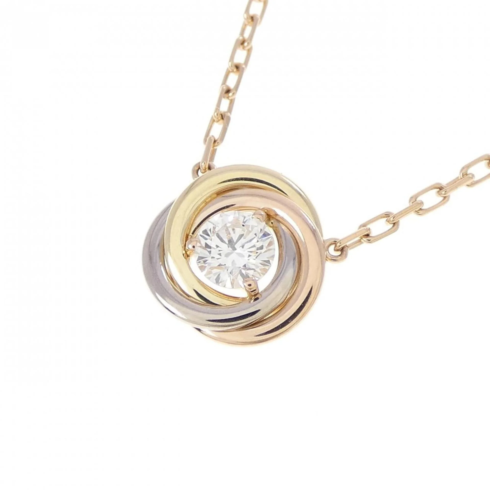 Trinity Pendant Necklace 18K Tricolor Gold - Image 3