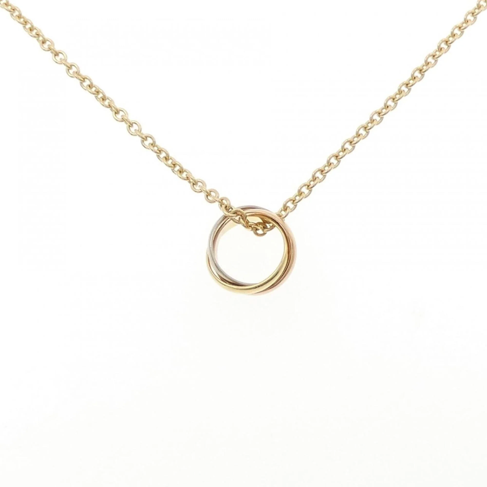 Trinity Pendant Necklace 18K Tricolor Gold