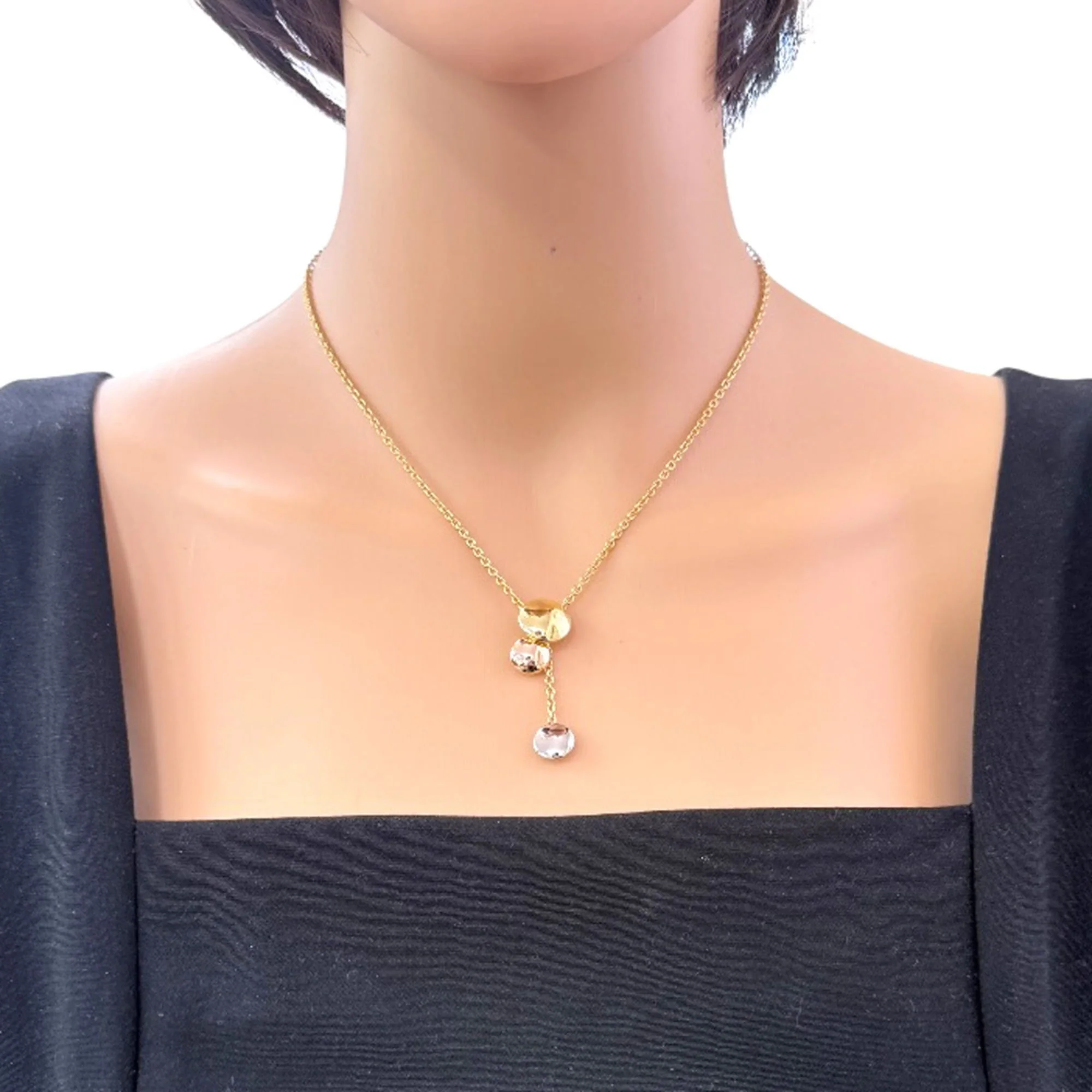 Trinity Pendant Necklace 18K Tricolor Gold - Image 2