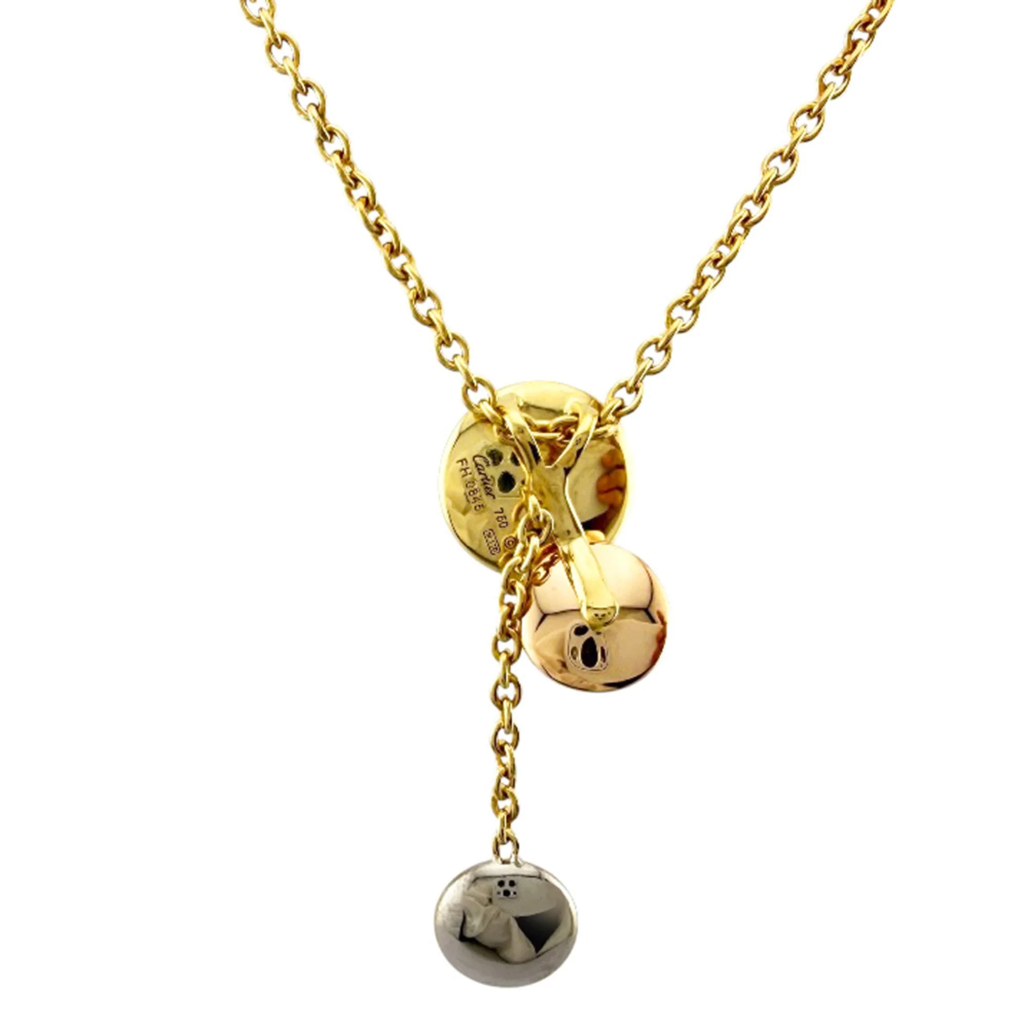 Trinity Pendant Necklace 18K Tricolor Gold - Image 3