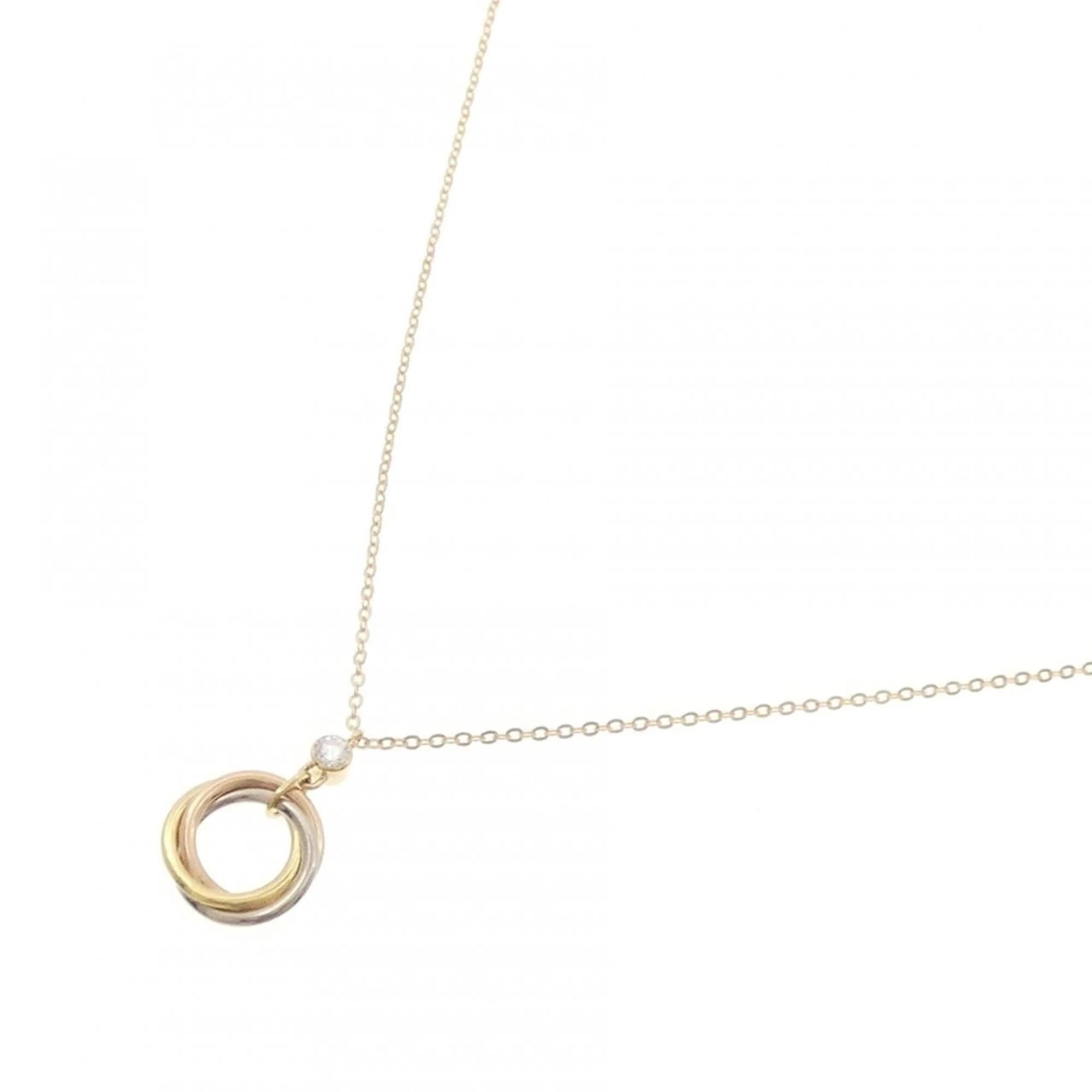 Trinity Pendant Necklace 18K Tricolor Gold - Image 2