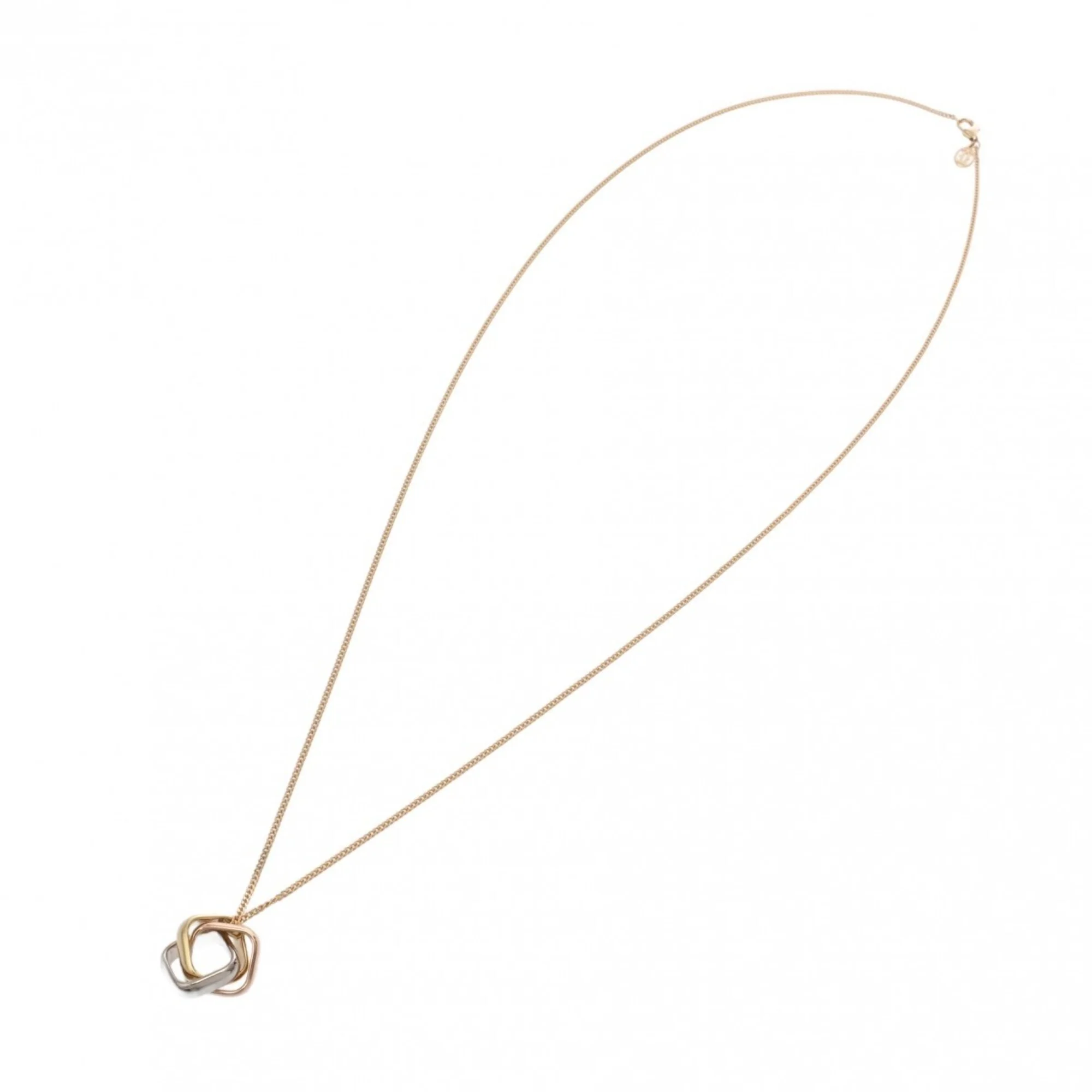 Trinity Pendant Necklace 18K Tricolor Gold - Image 7