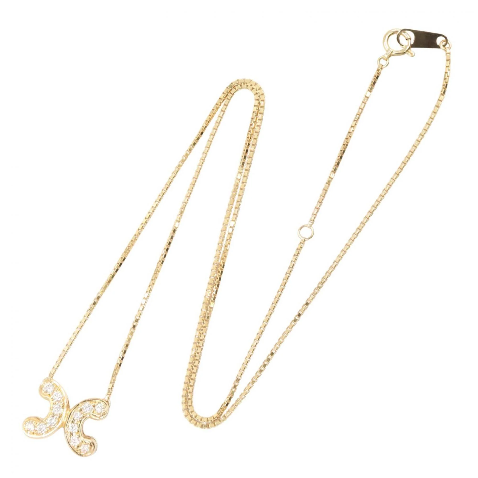 Pendant Necklace 18K Yellow Gold with Diamond - Image 2