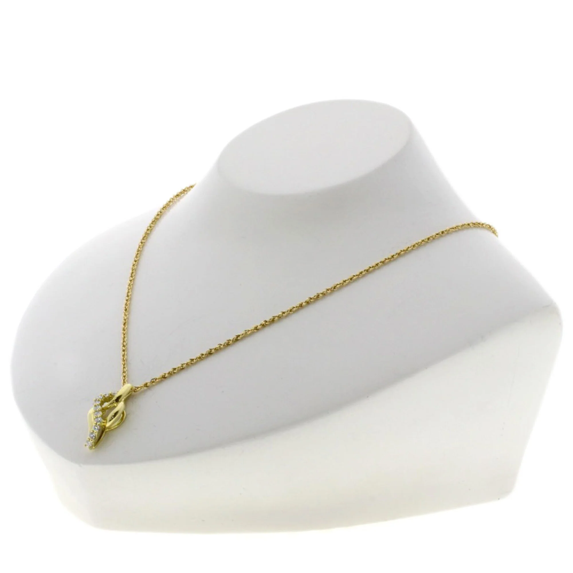 Pendant Necklace 18K Yellow Gold with Diamond - Image 5