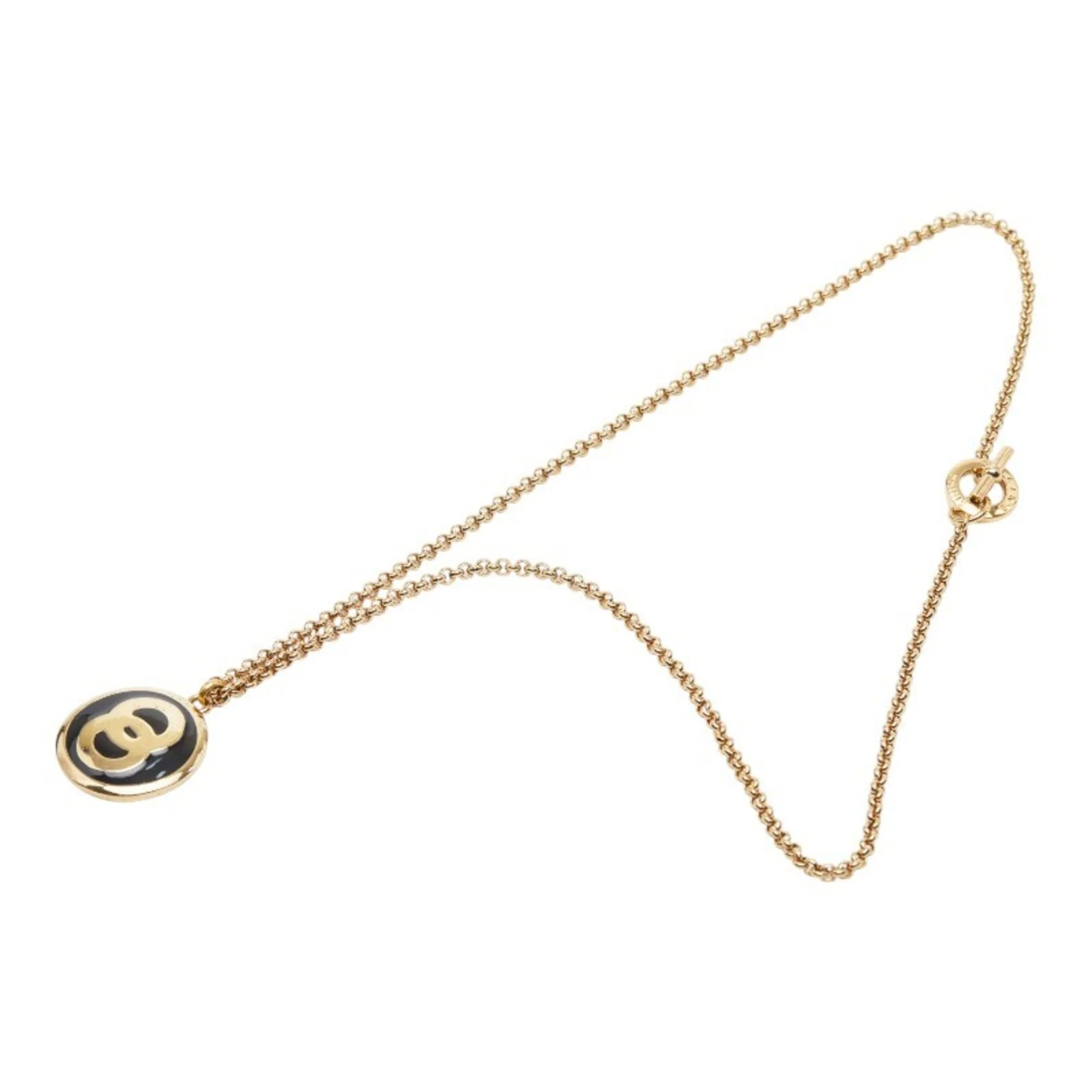 Pendant Necklace Enamel and Gold - Image 4