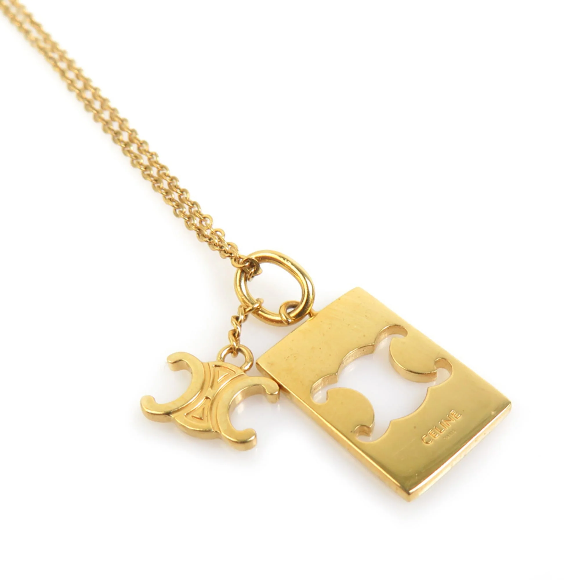 Pendant Necklace Metal Gold