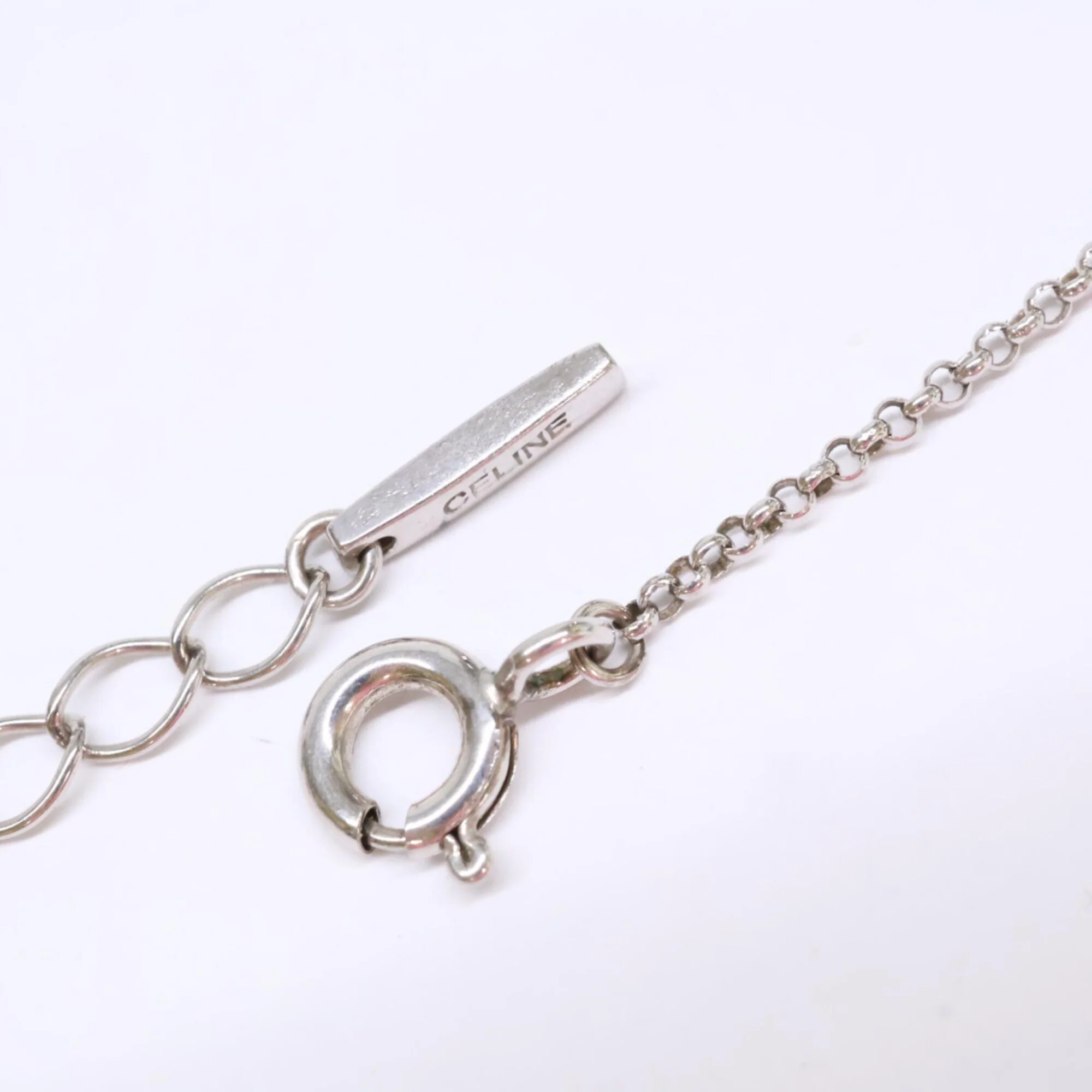 Pendant Necklace Sterling Silver with Rhinestone Horseshoe - Image 7