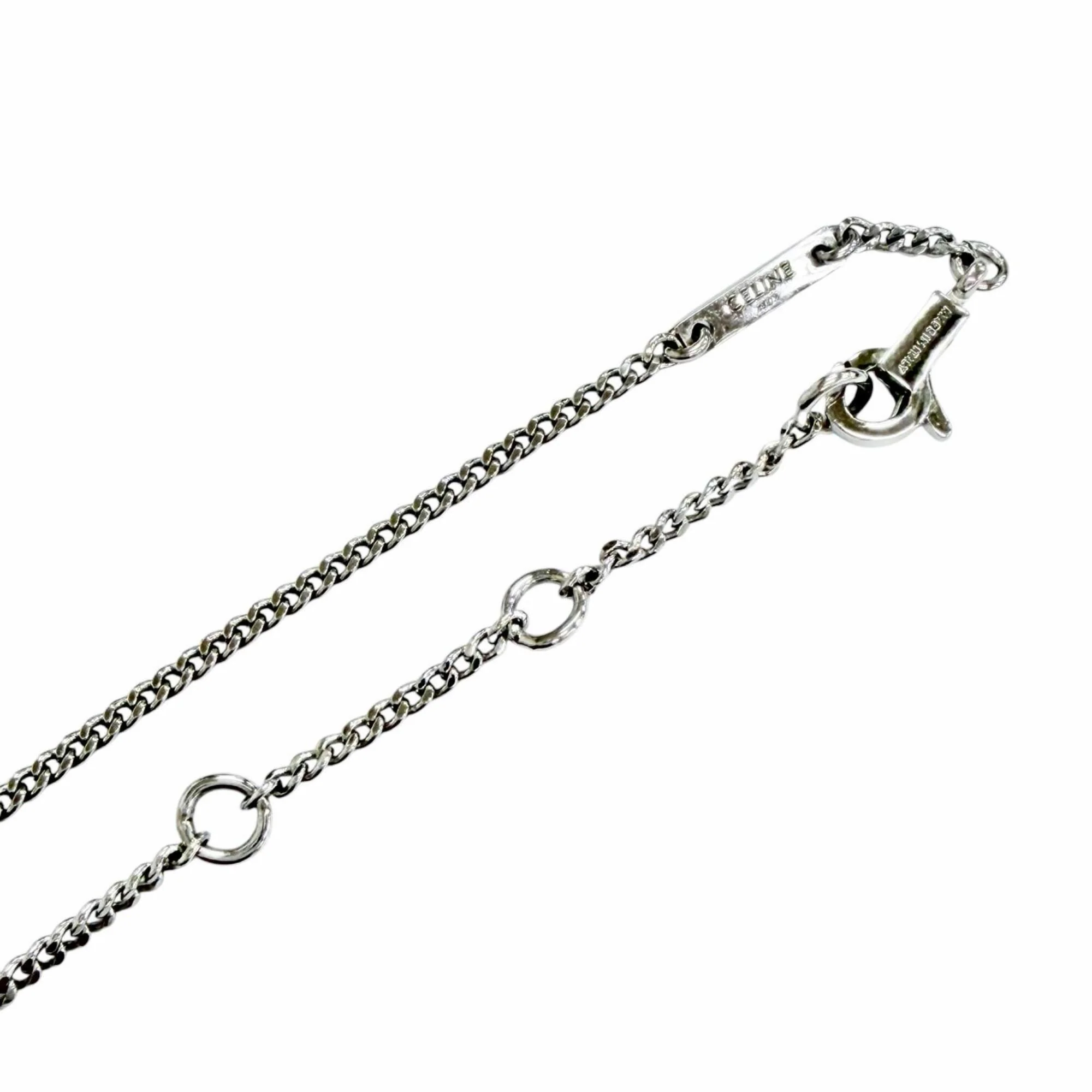 Pendant Necklace With Rhinestone Silver - Image 6