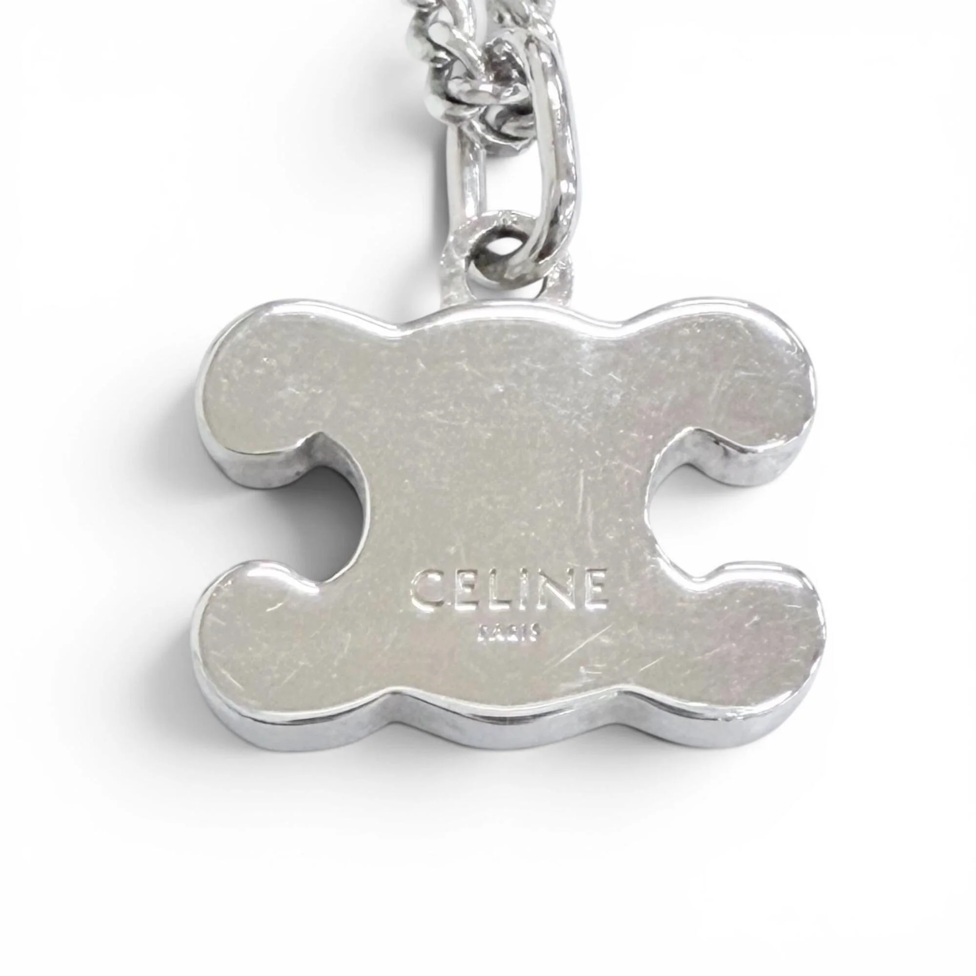 Pendant Necklace With Rhinestone Silver - Image 7