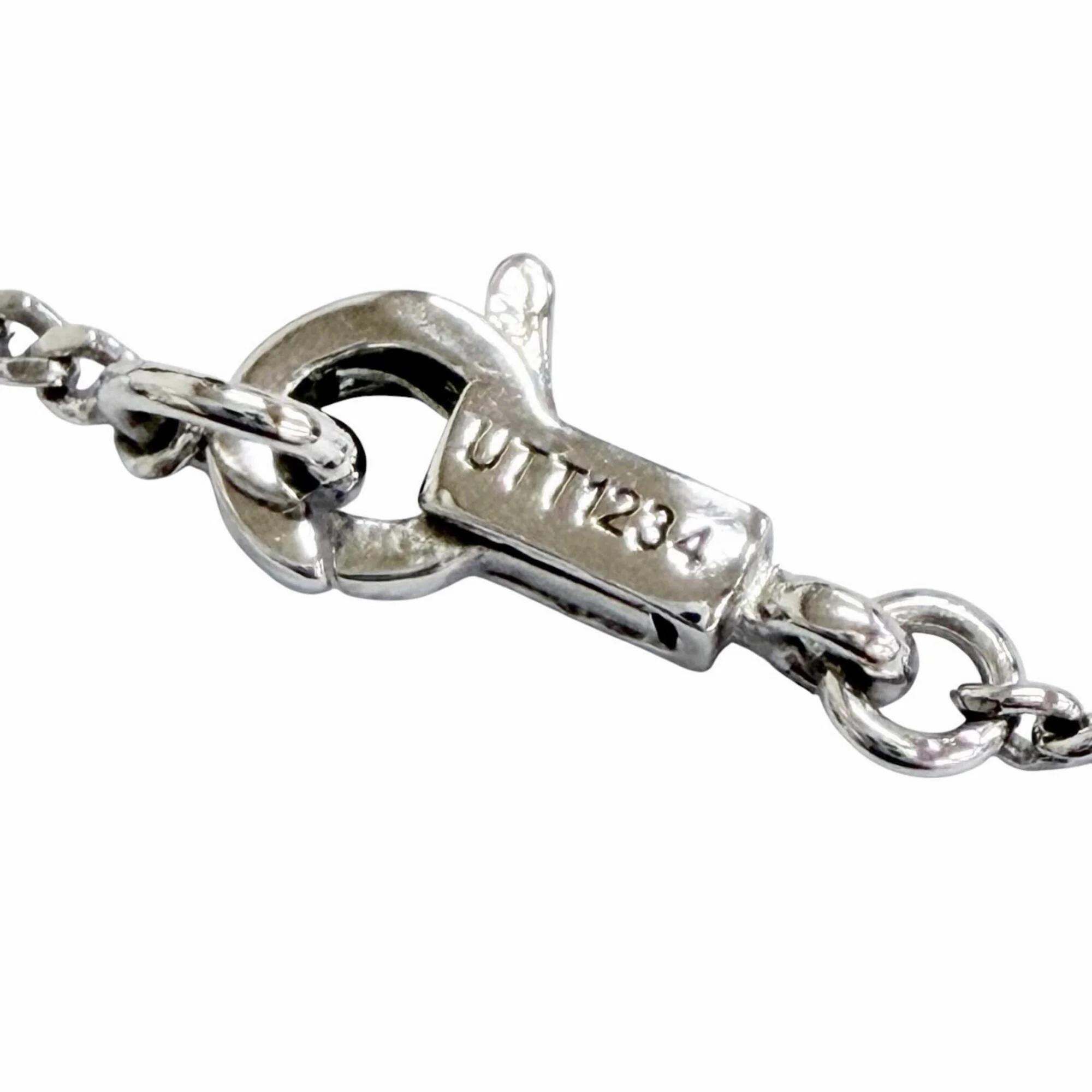 Pendant Necklace With Rhinestone Silver - Image 8