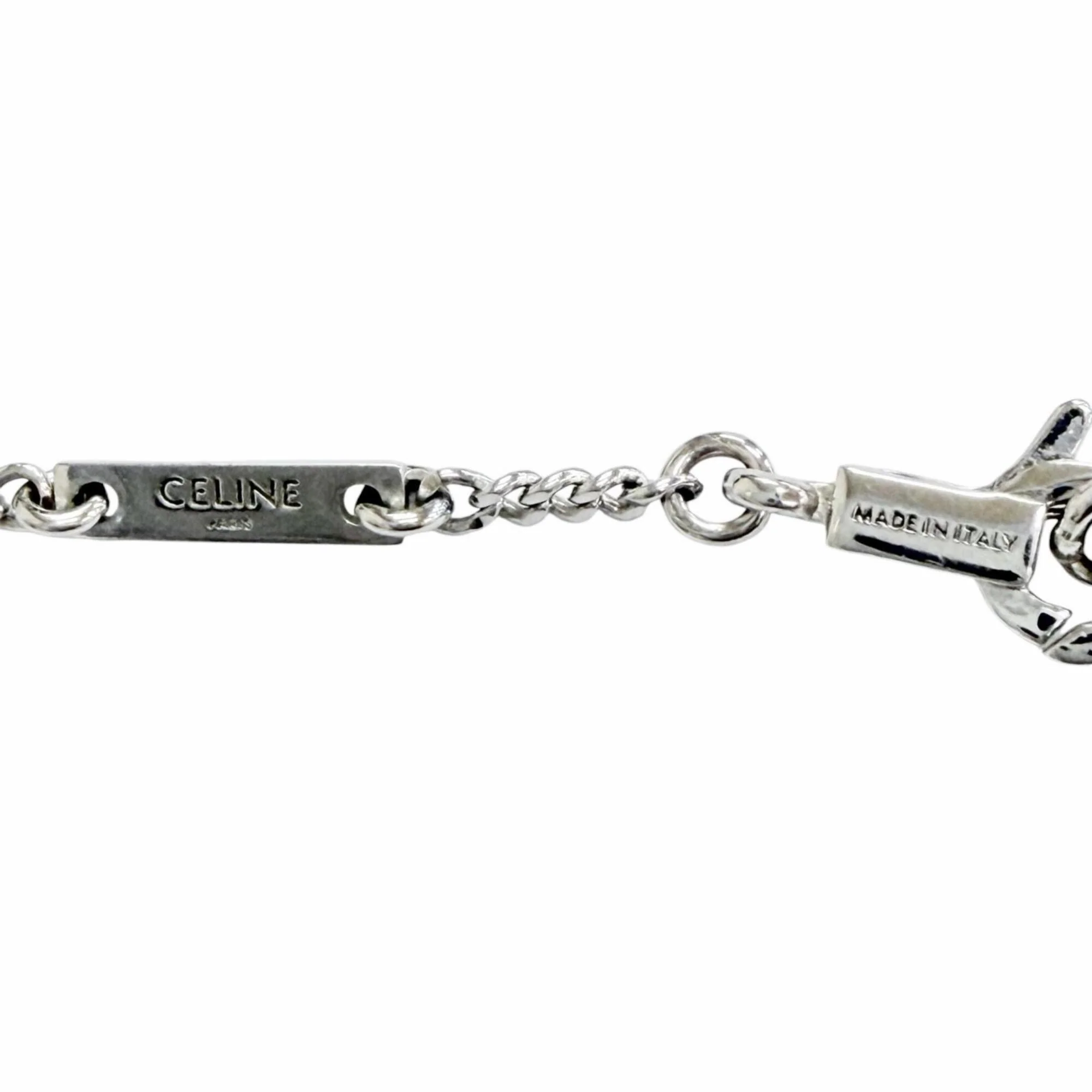 Pendant Necklace With Rhinestone Silver - Image 9