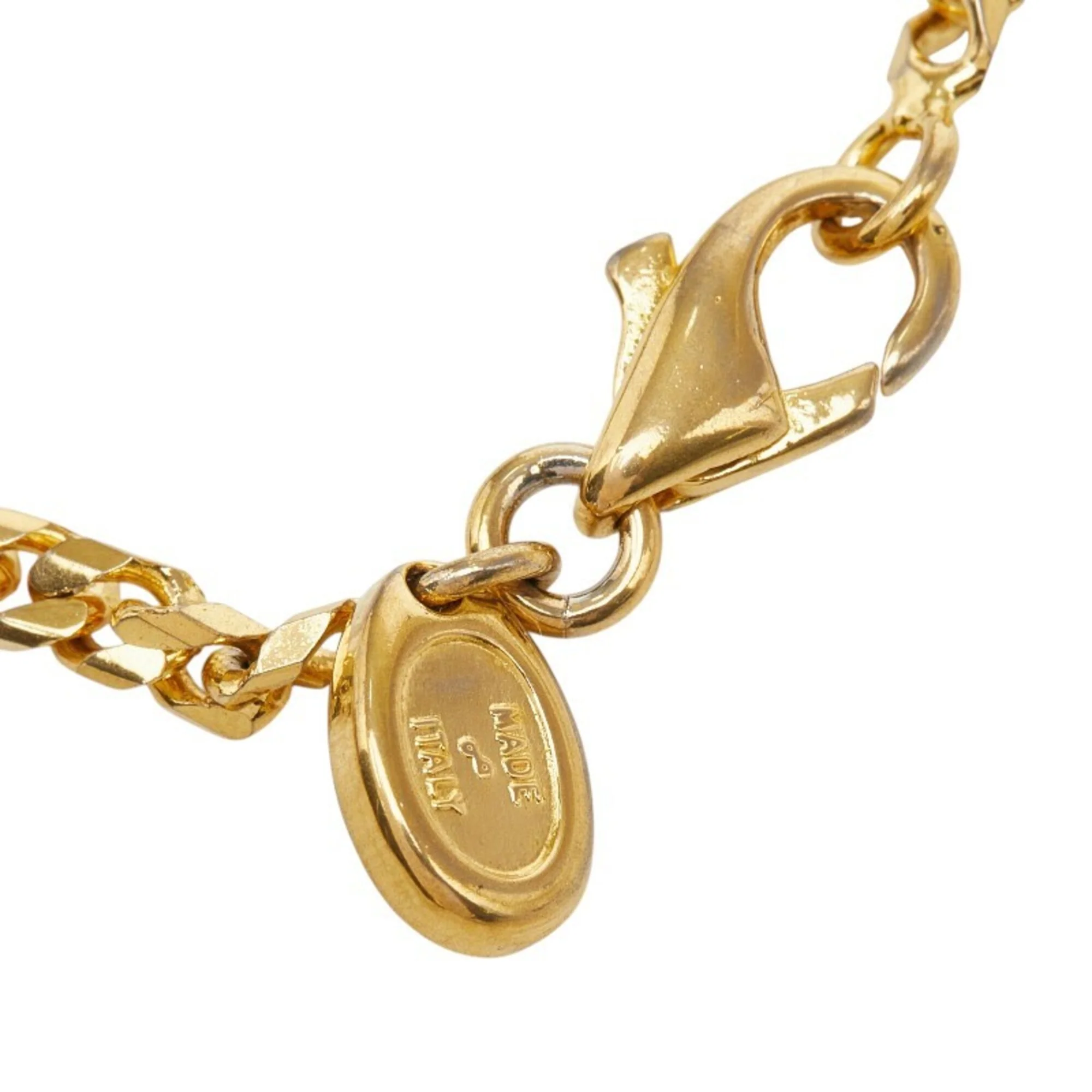 Vintage Horse Drawn Carriage Motif Pendant Necklace Gold Plated - Image 4