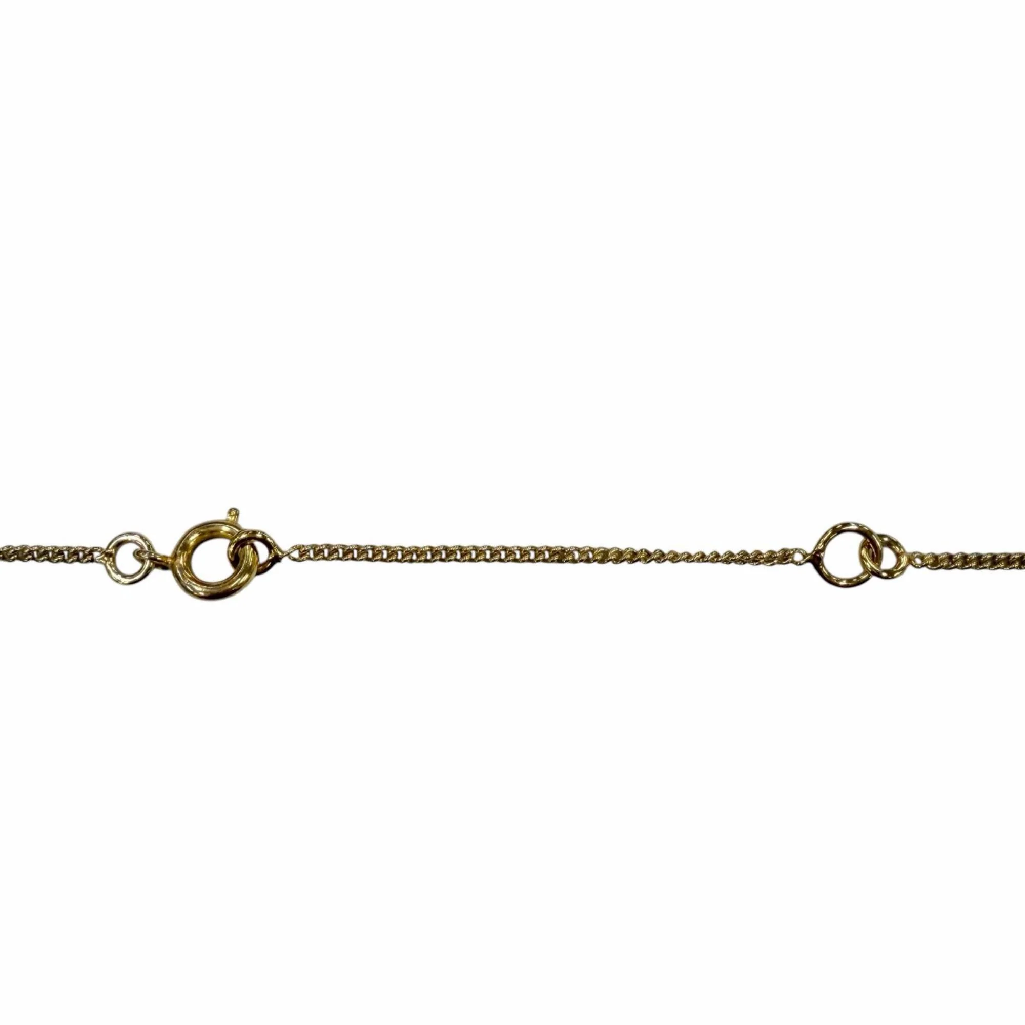 Vintage Pendant Necklace Gold with Rhinestone - Image 6