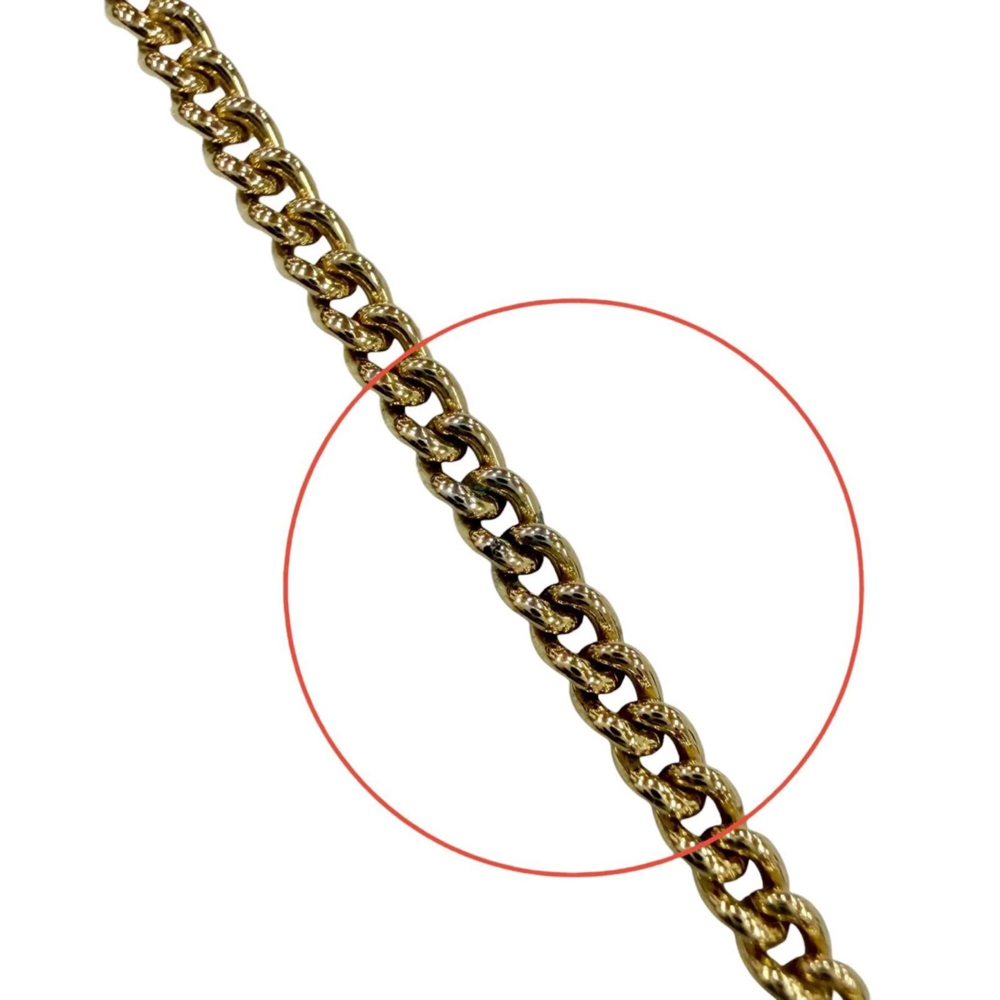 Vintage Pendant Necklace Gold with Rhinestone - Image 8