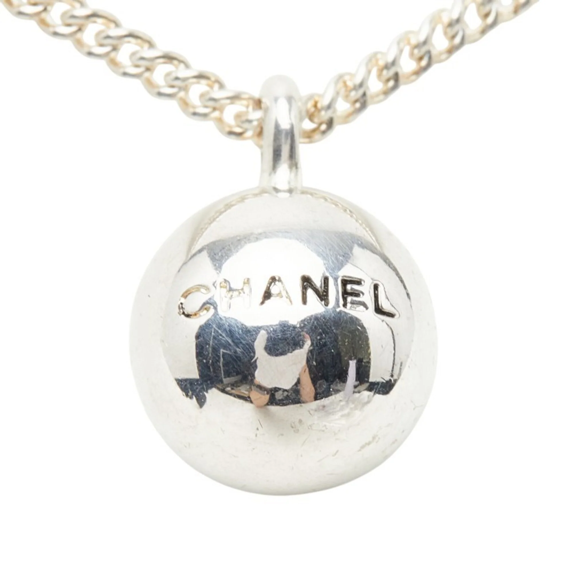 Ball Pendant Necklace Metal - Image 2
